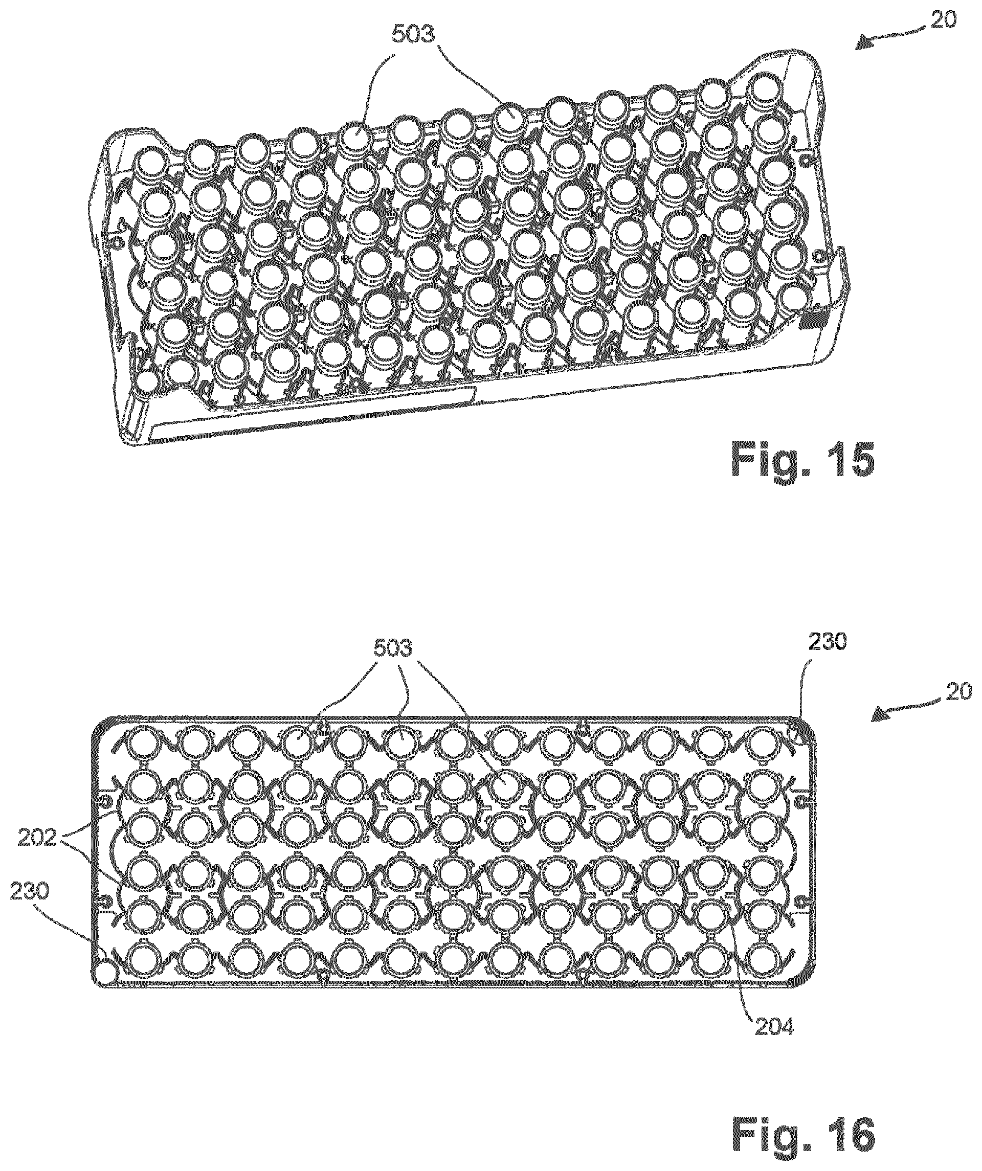 Patent US12103007 Figure 8 – Base module and tray insert of a multipurpose tray for an automated processing system, multipurpose tray for an automated processing system, and method of simplified loading/unloading of a multipurpose tray into/from an automated processing system