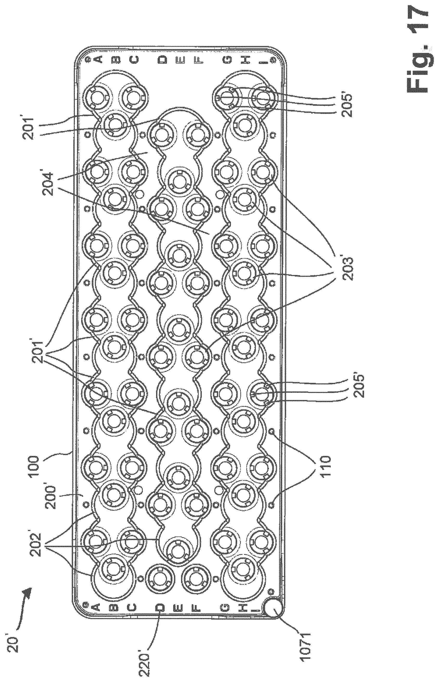 Patent US12103007 Figure 9 – Base module and tray insert of a multipurpose tray for an automated processing system, multipurpose tray for an automated processing system, and method of simplified loading/unloading of a multipurpose tray into/from an automated processing system