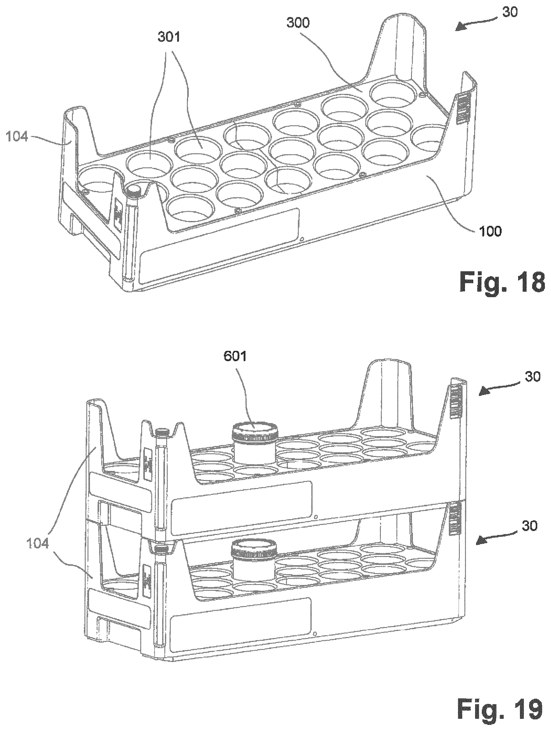 Patent US12103007 Figure 10 – Base module and tray insert of a multipurpose tray for an automated processing system, multipurpose tray for an automated processing system, and method of simplified loading/unloading of a multipurpose tray into/from an automated processing system