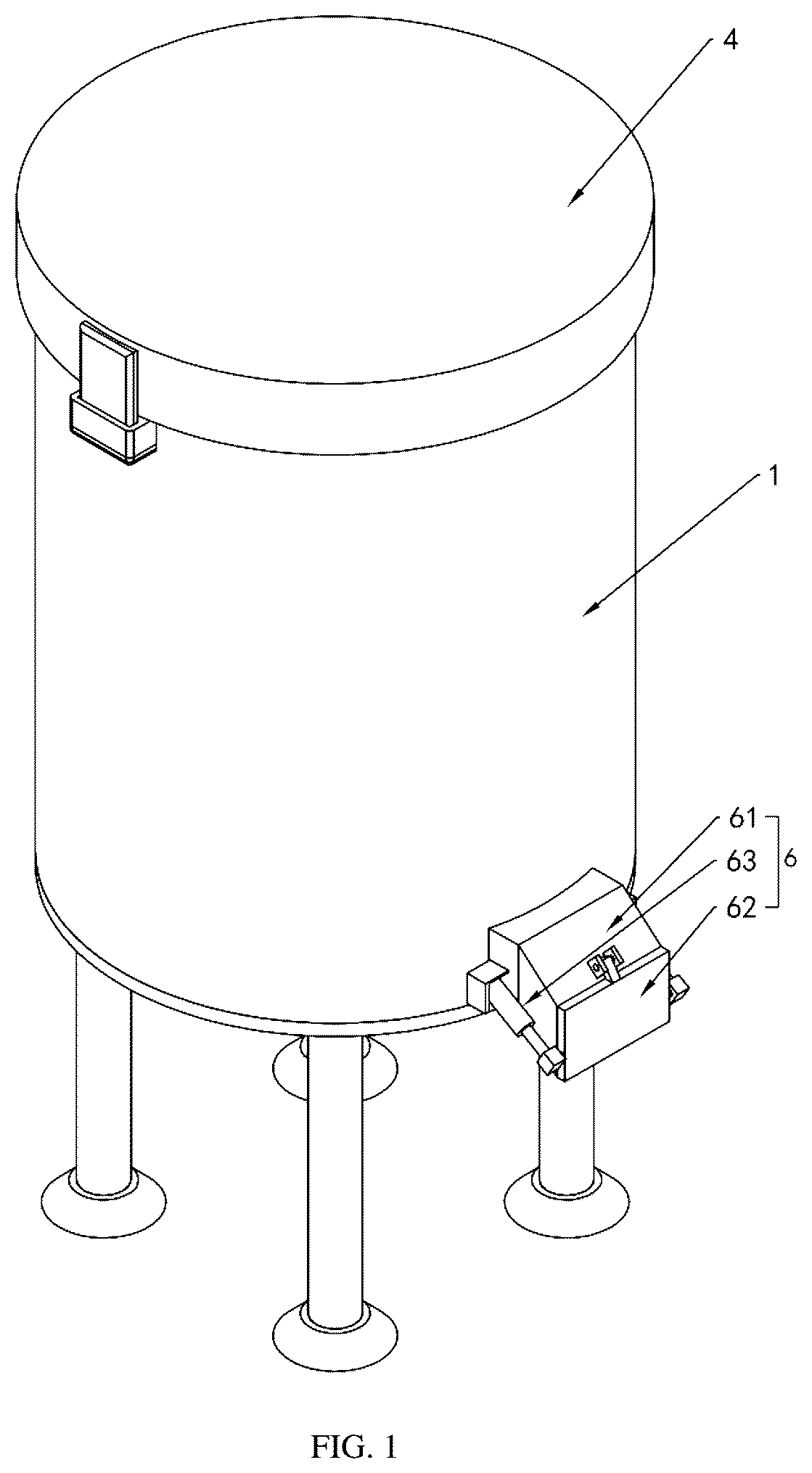 Patent US12103010 Figure 1 – Medical waste treatment machine with anti-clogging function