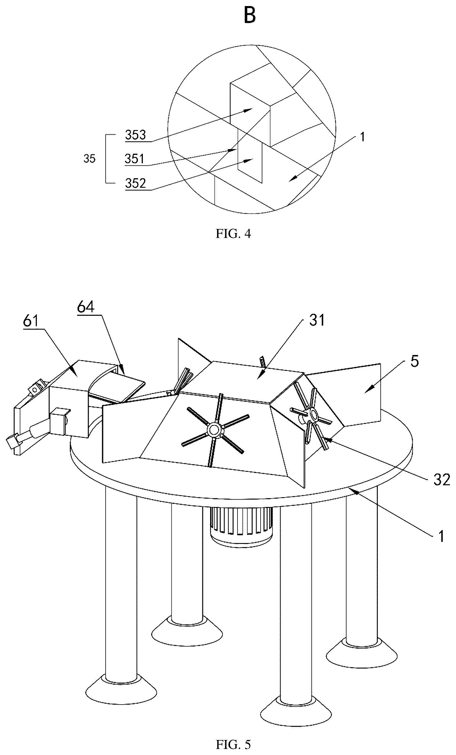 Patent US12103010 Figure 4 – Medical waste treatment machine with anti-clogging function