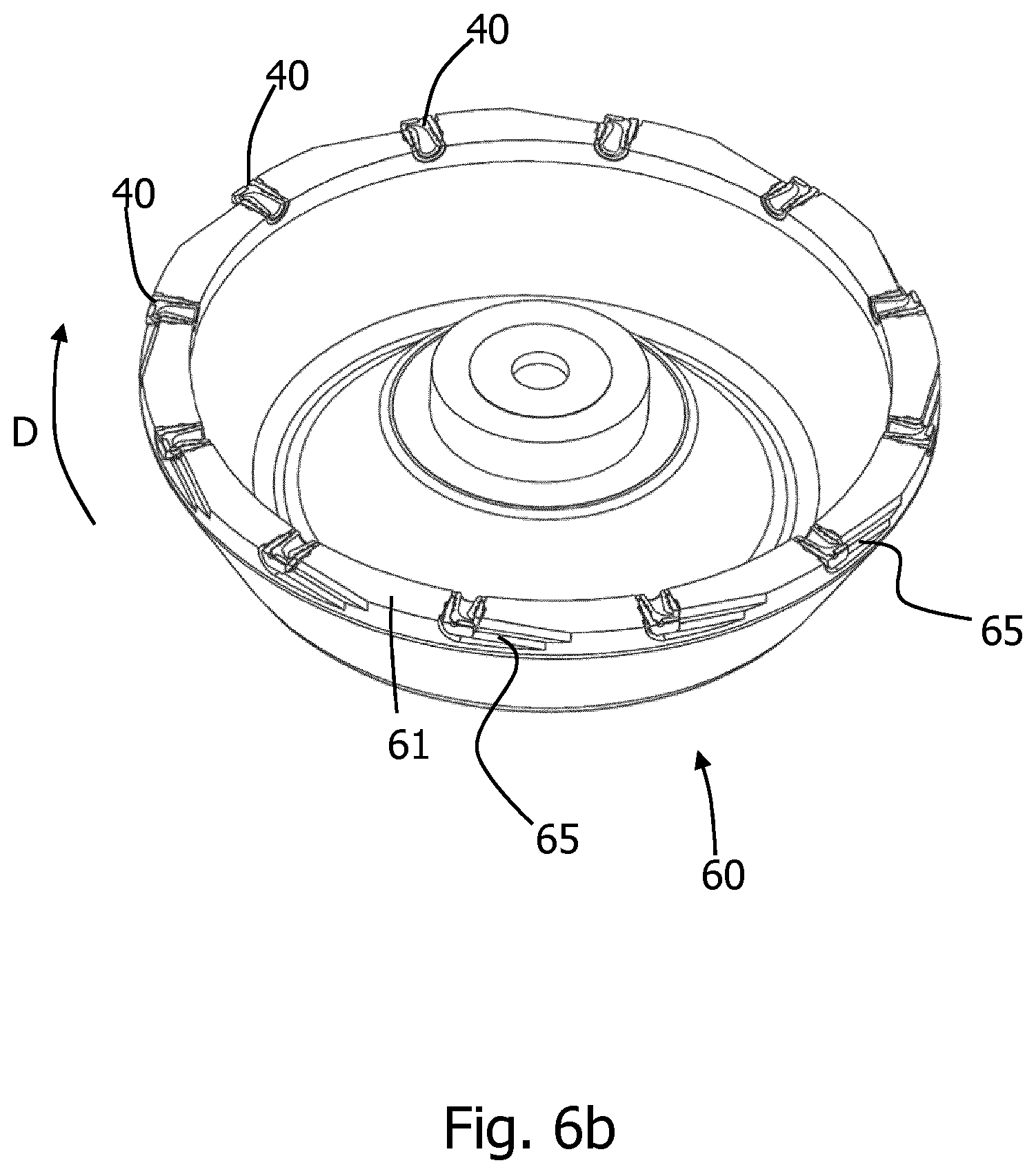 Patent US12103016 Figure 10 – Outlet nozzle for a centrifuge bowl, nozzle insert, centrifuge bowl, mounting tool, and method for mounting an outlet nozzle