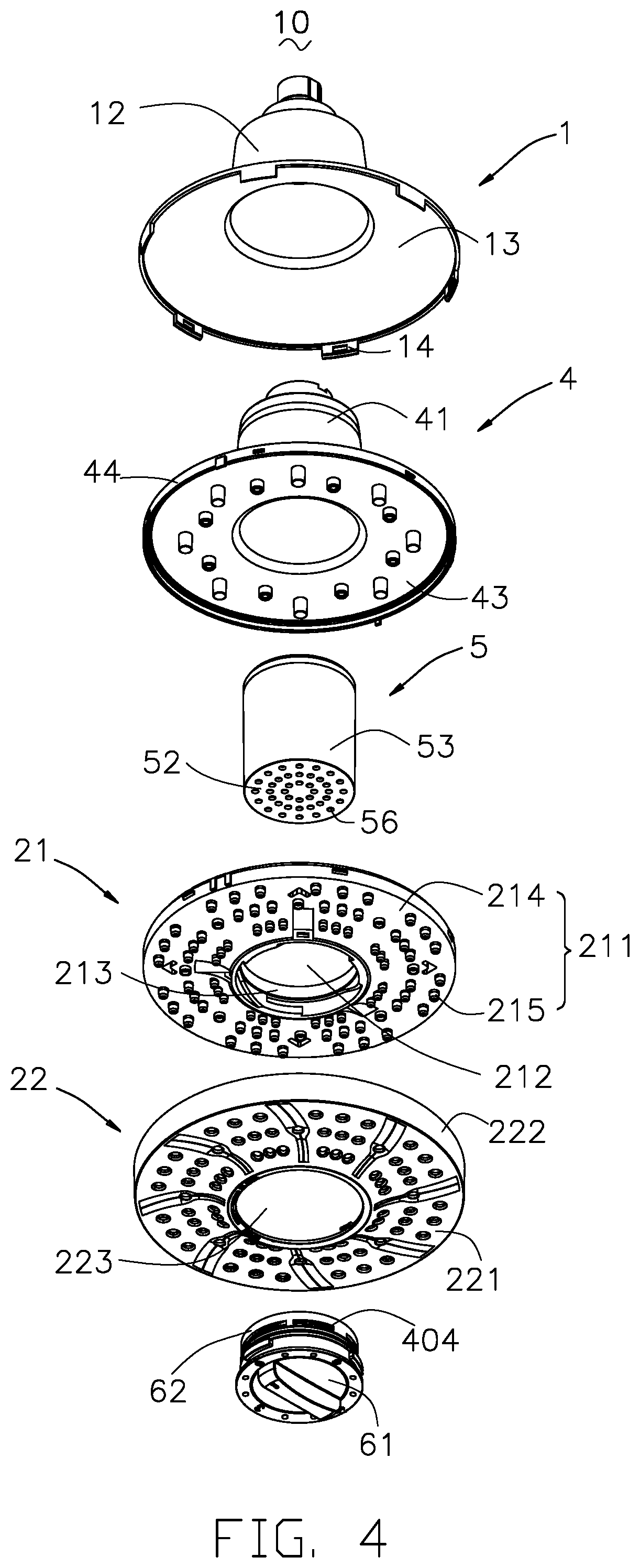 Patent US12103019 Figure 4 – Water filter device and spray head having the same