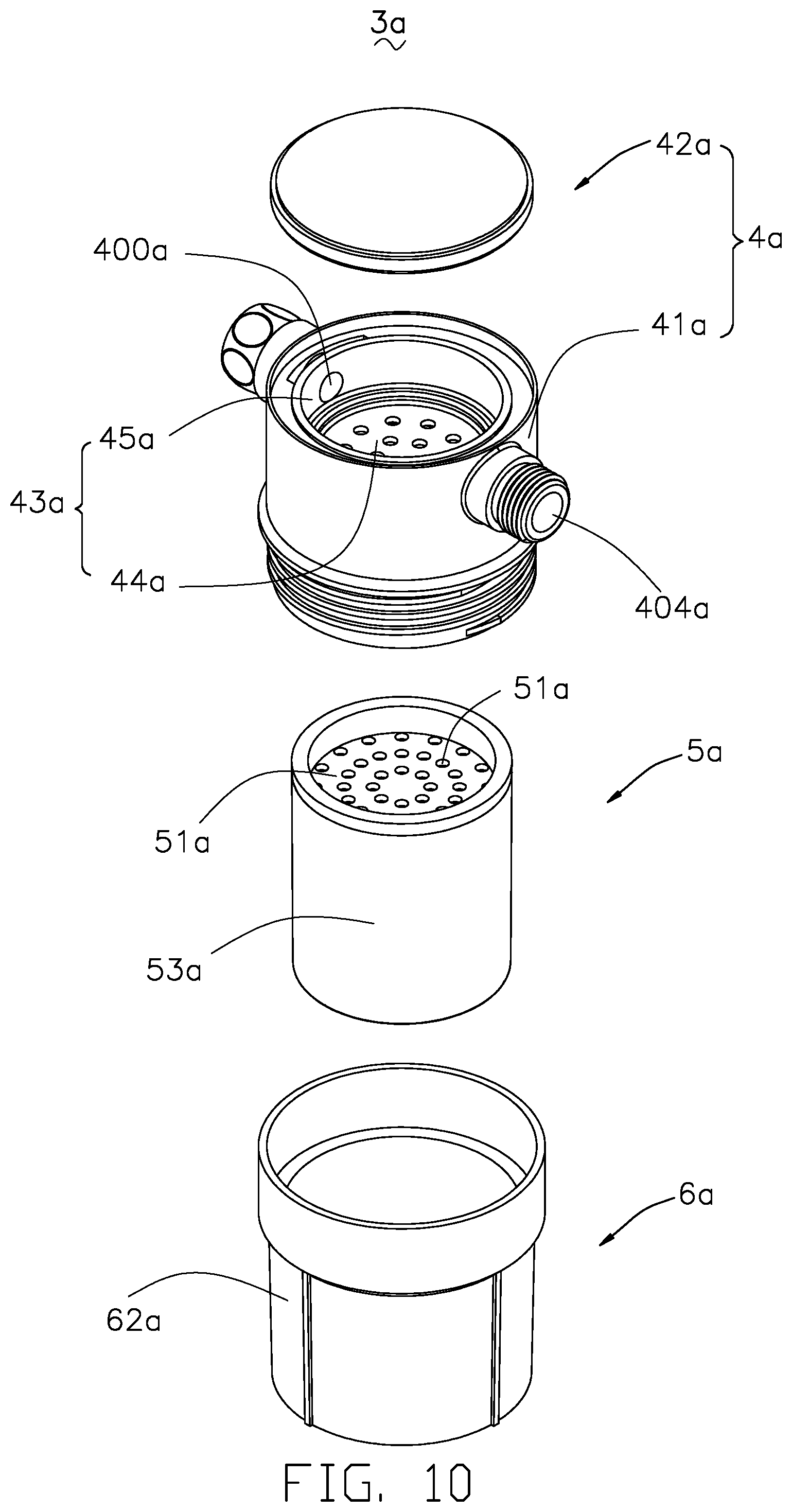 Patent US12103019 Figure 10 – Water filter device and spray head having the same
