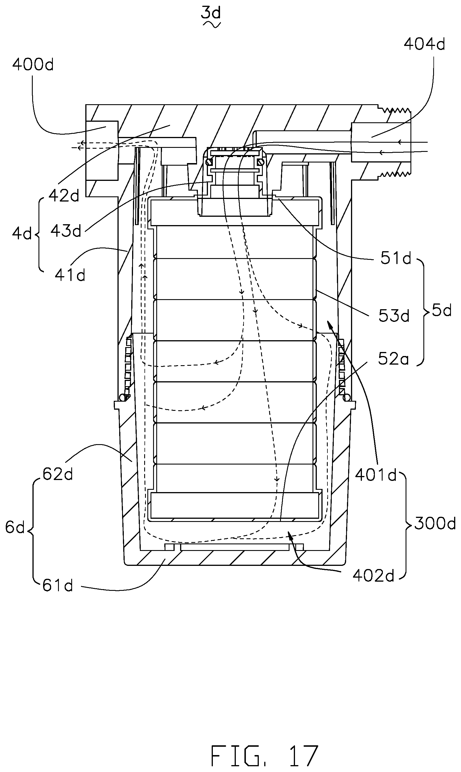 Patent US12103019 Figure 17 – Water filter device and spray head having the same