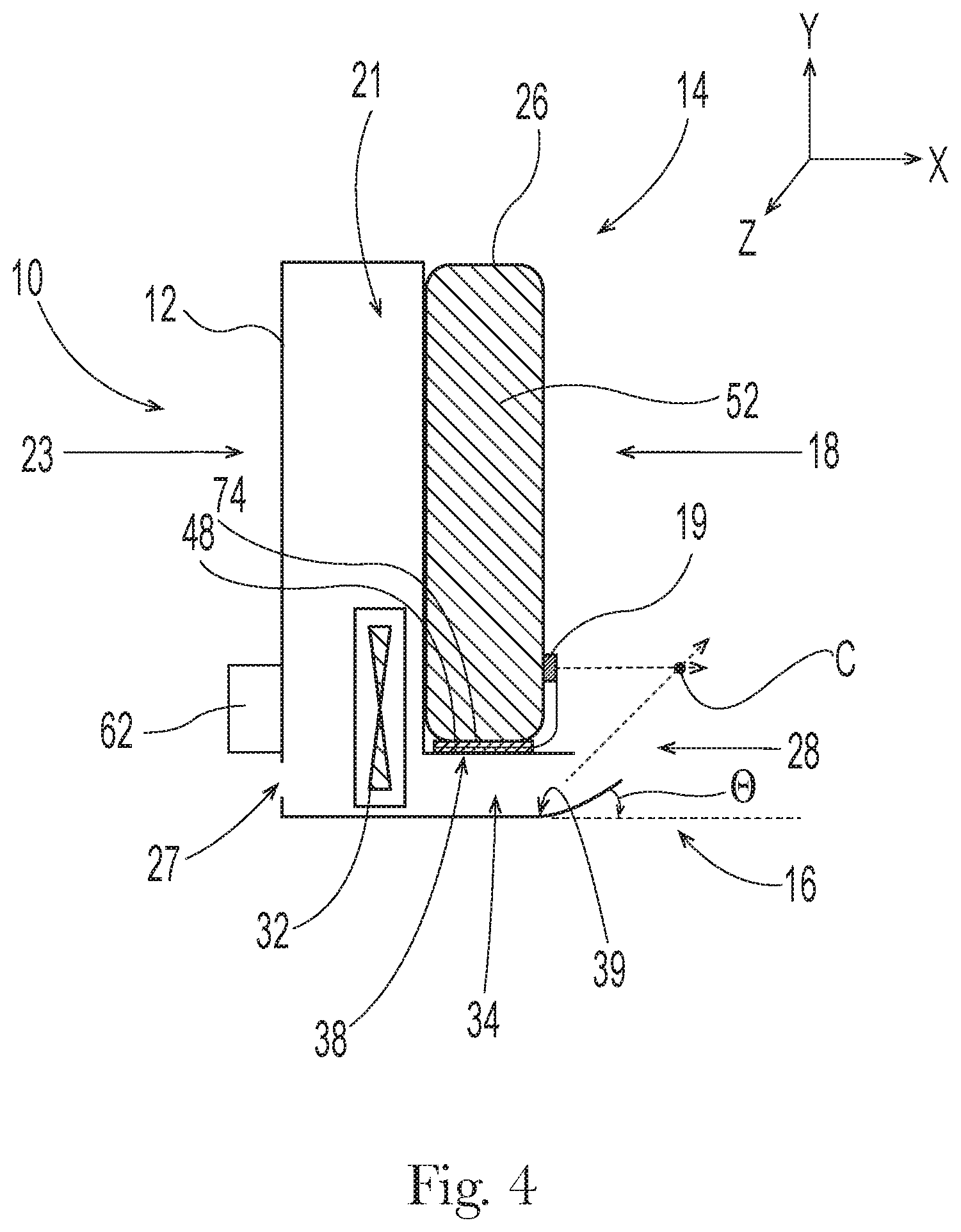 Patent US12103020 Figure 4 – Microfluidic delivery device and method for dispensing a fluid composition upward into the air