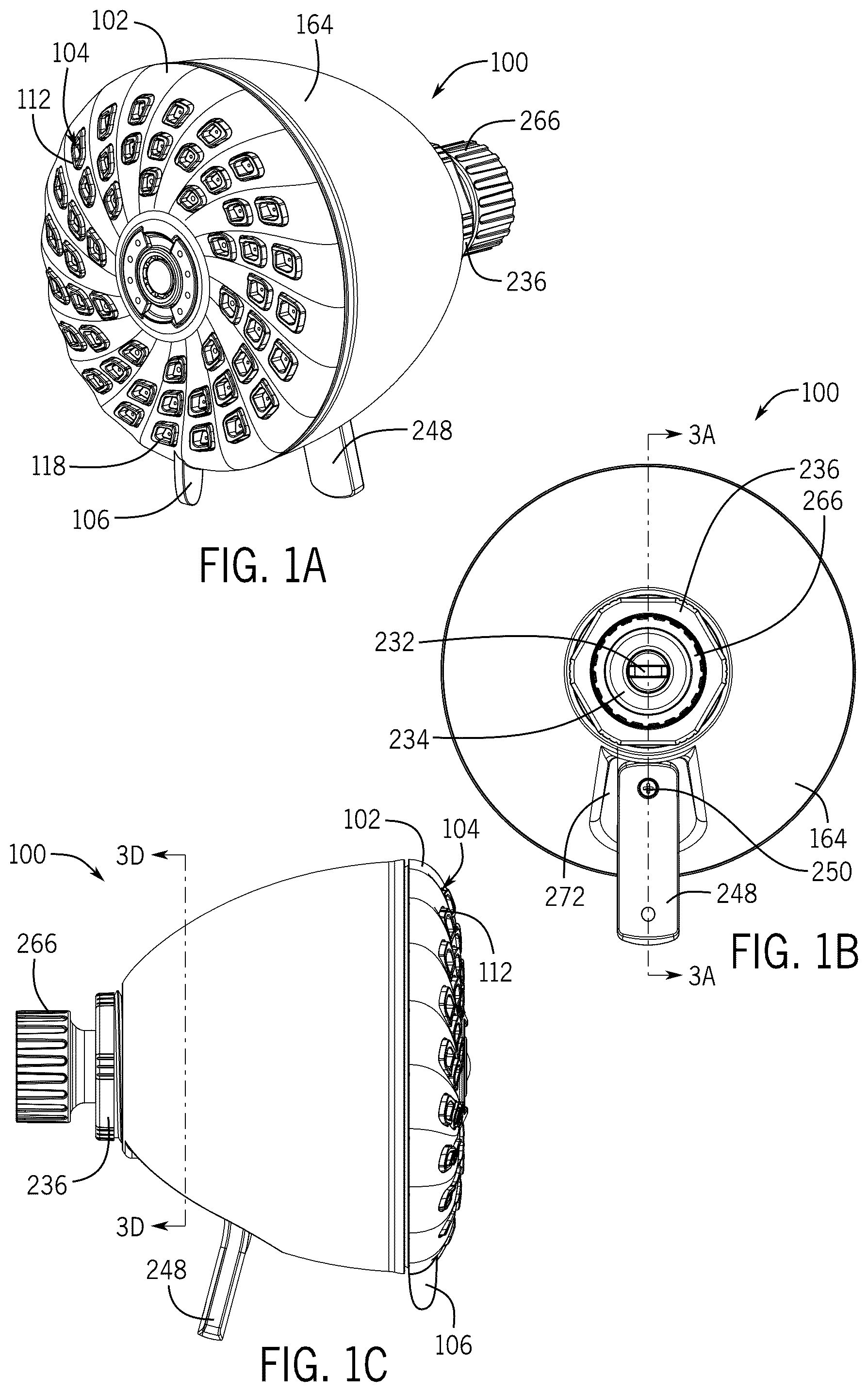 Patent US12103021 Figure 1 – Pause assembly for showerheads