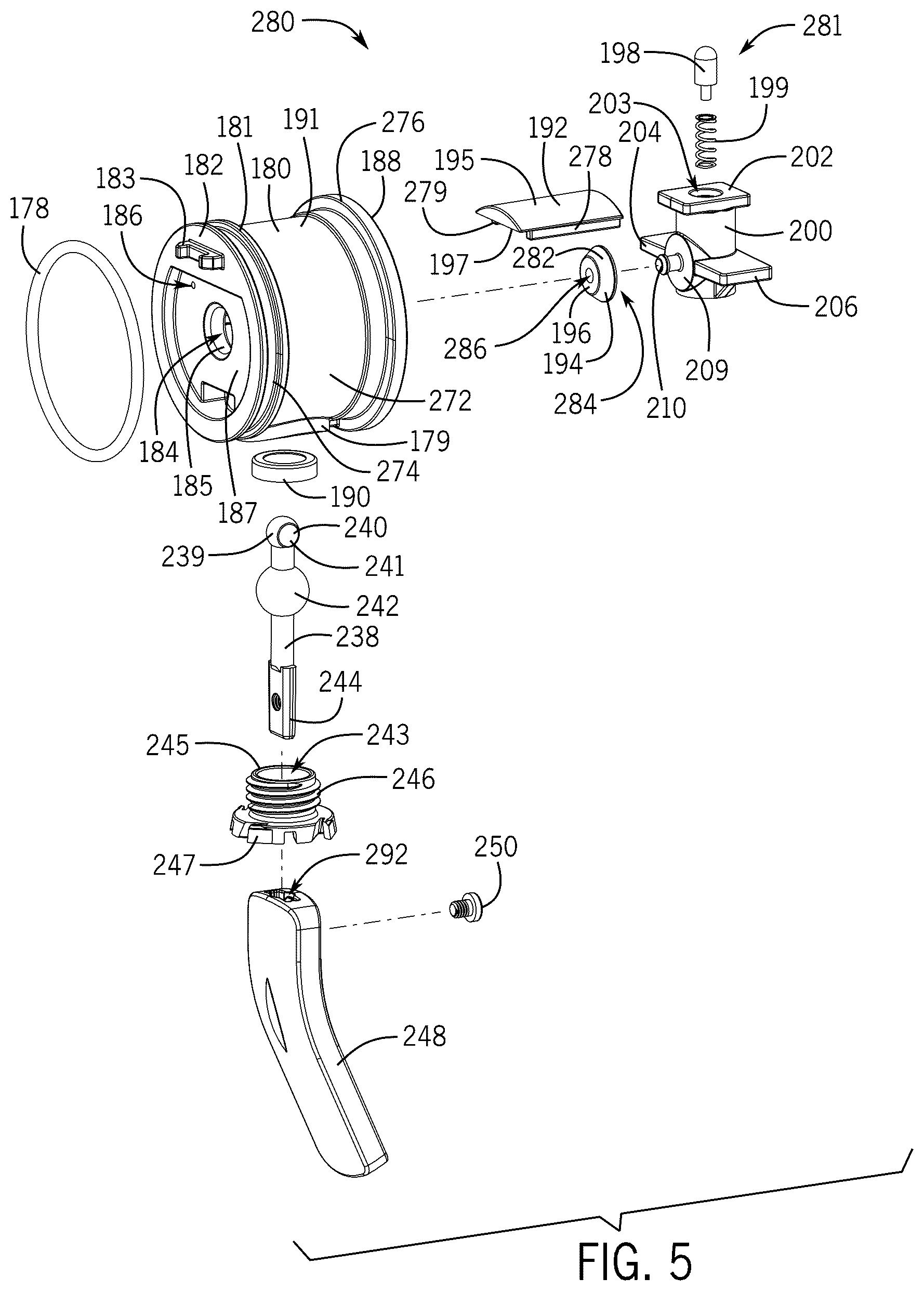 Patent US12103021 Figure 7 – Pause assembly for showerheads