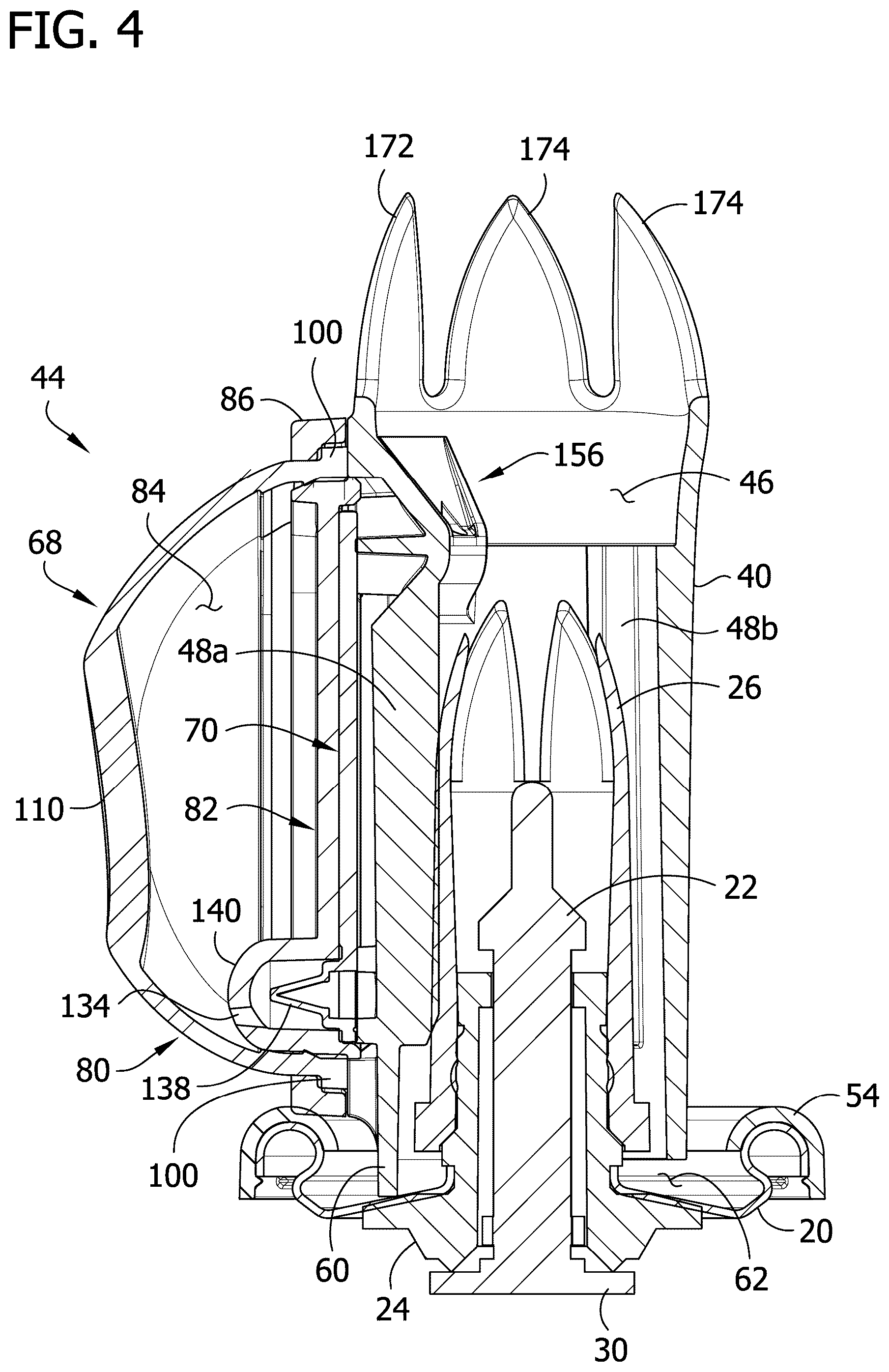 Patent US12103022 Figure 5 – Dispensing tip assembly including foodstuff additive dispenser for pressurized foodstuff container