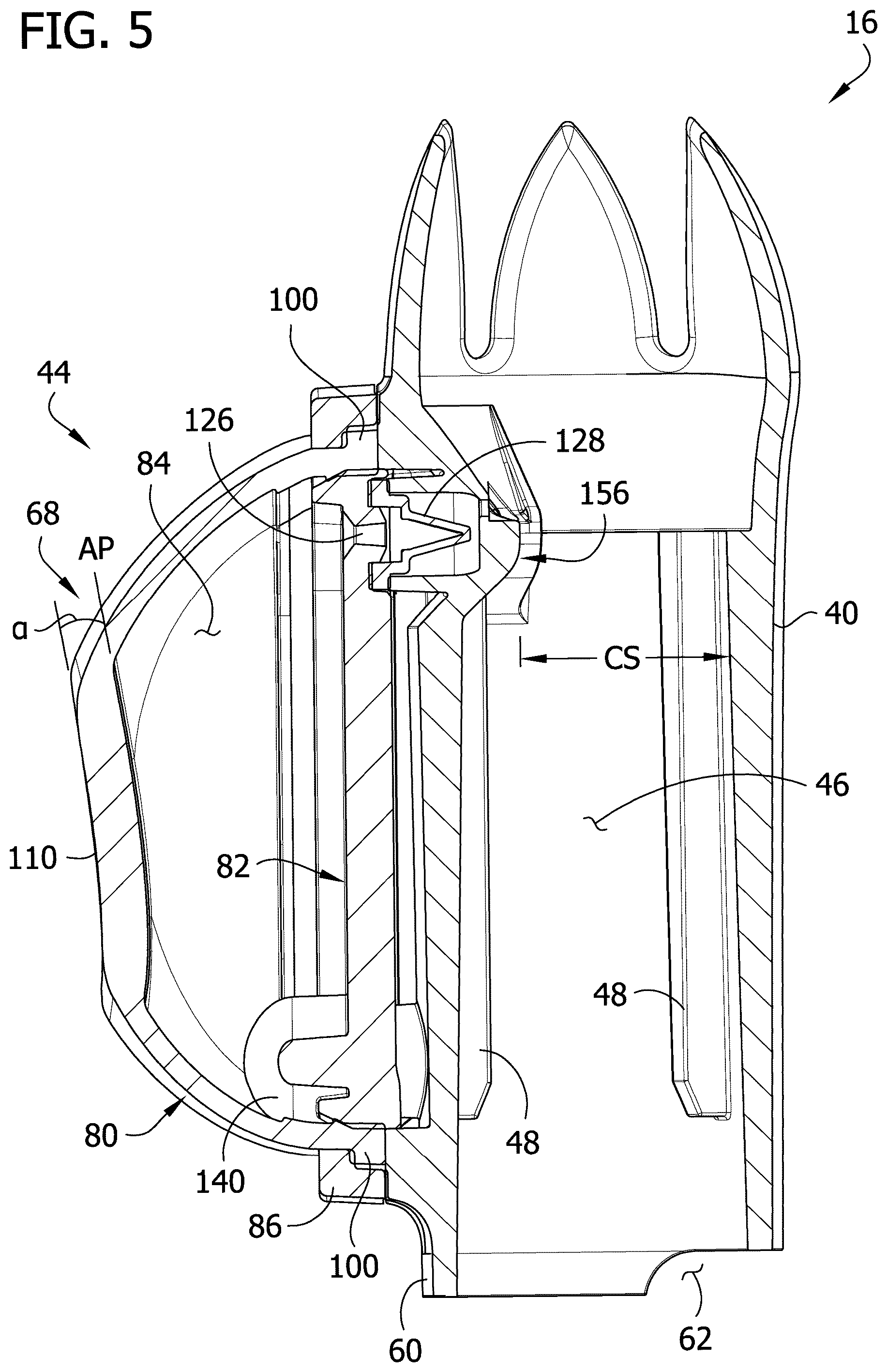 Patent US12103022 Figure 6 – Dispensing tip assembly including foodstuff additive dispenser for pressurized foodstuff container