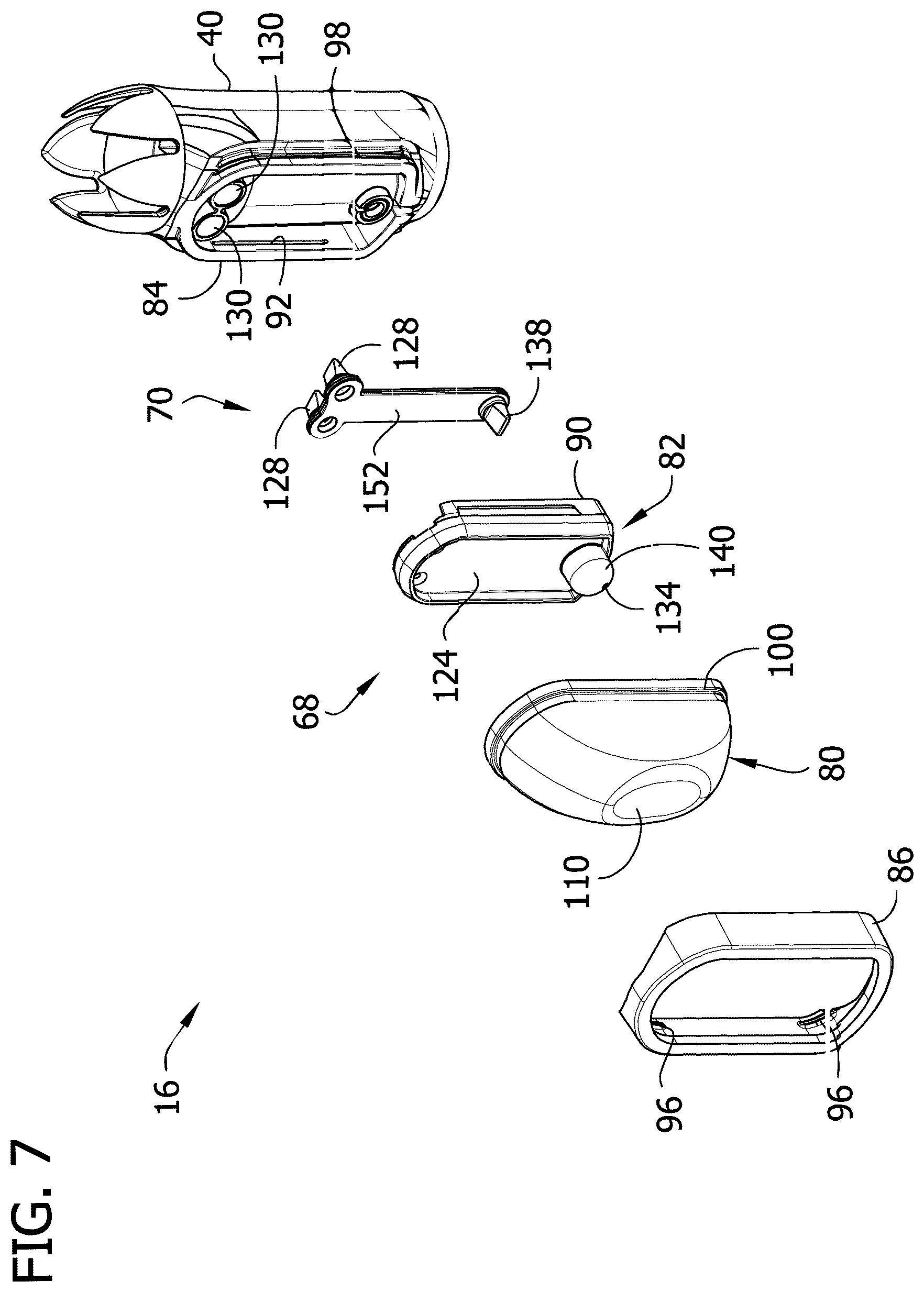 Patent US12103022 Figure 8 – Dispensing tip assembly including foodstuff additive dispenser for pressurized foodstuff container