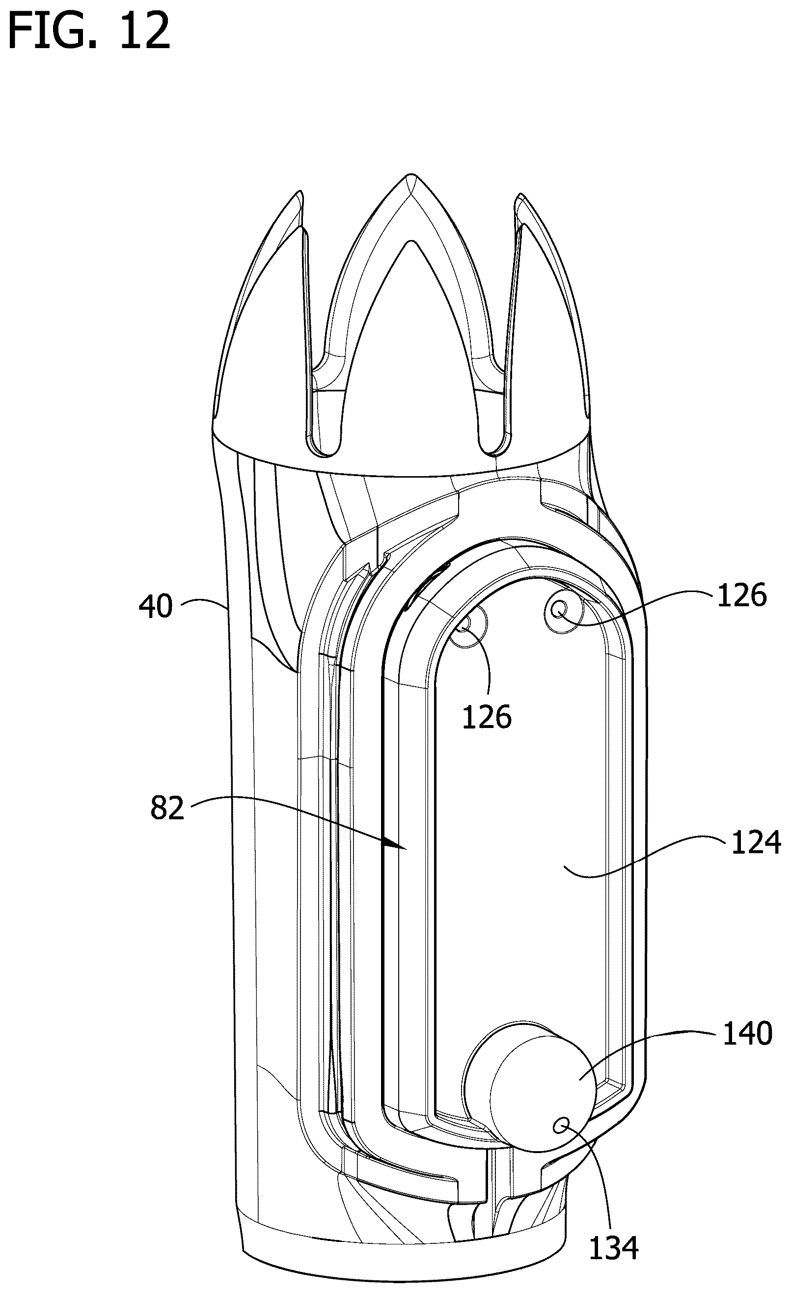 Patent US12103022 Figure 14 – Dispensing tip assembly including foodstuff additive dispenser for pressurized foodstuff container