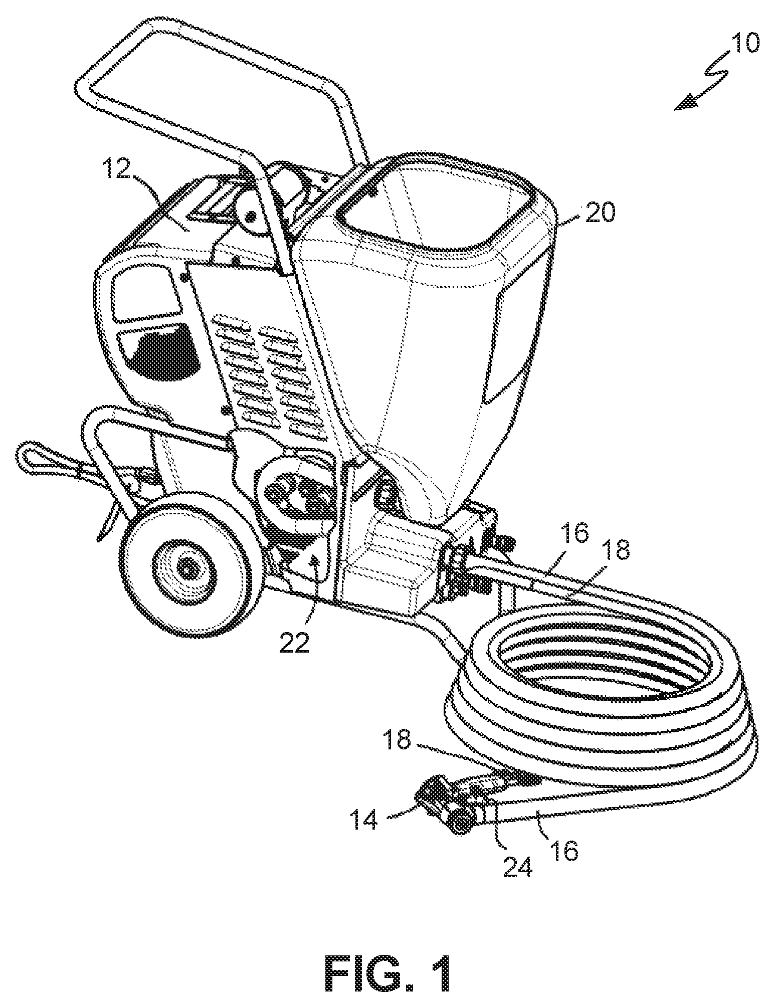 Patent US12103027 Figure 1 – Remote priming of texture sprayer