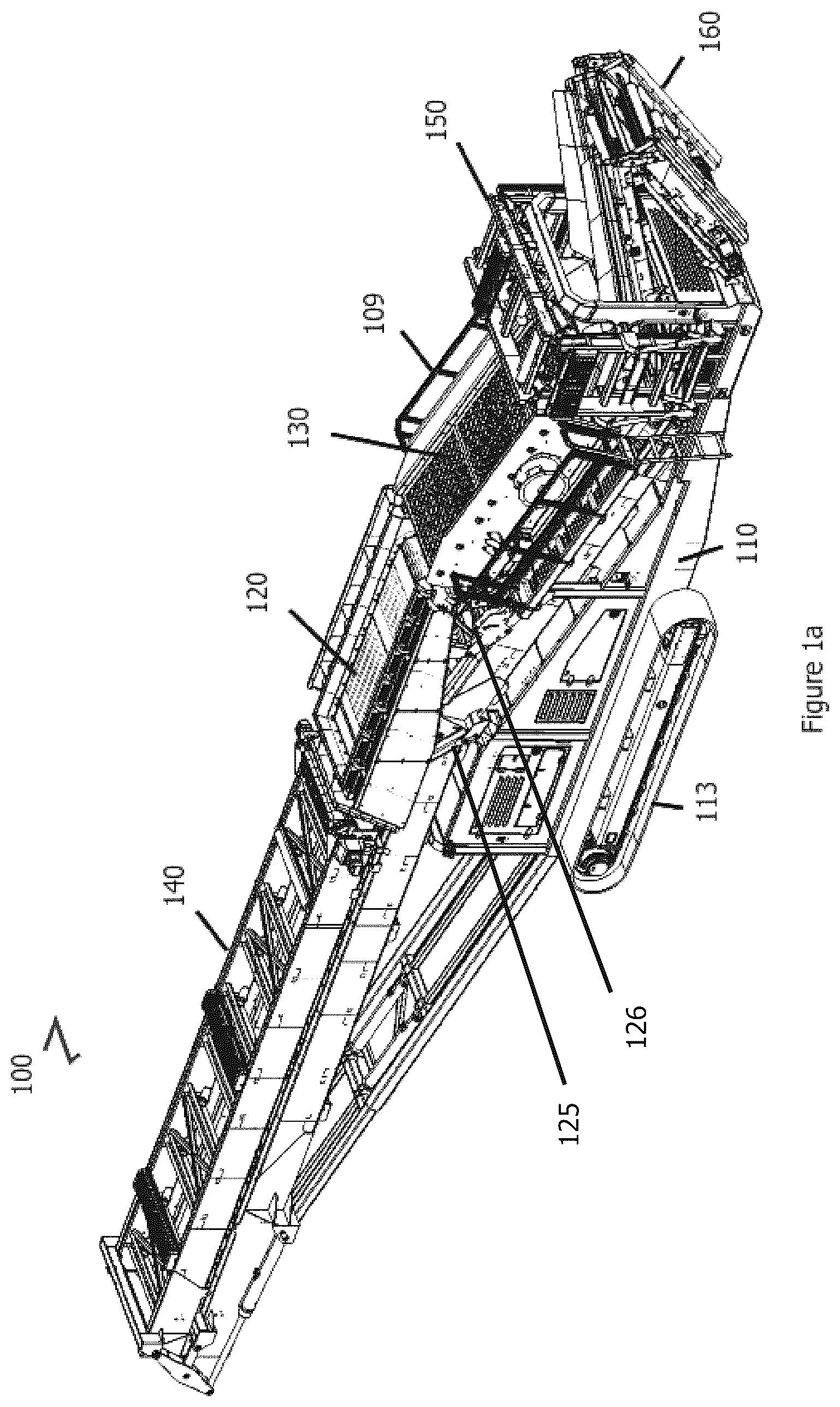 Patent US12103041 Figure 1 – Portable screening and stockpiling apparatus