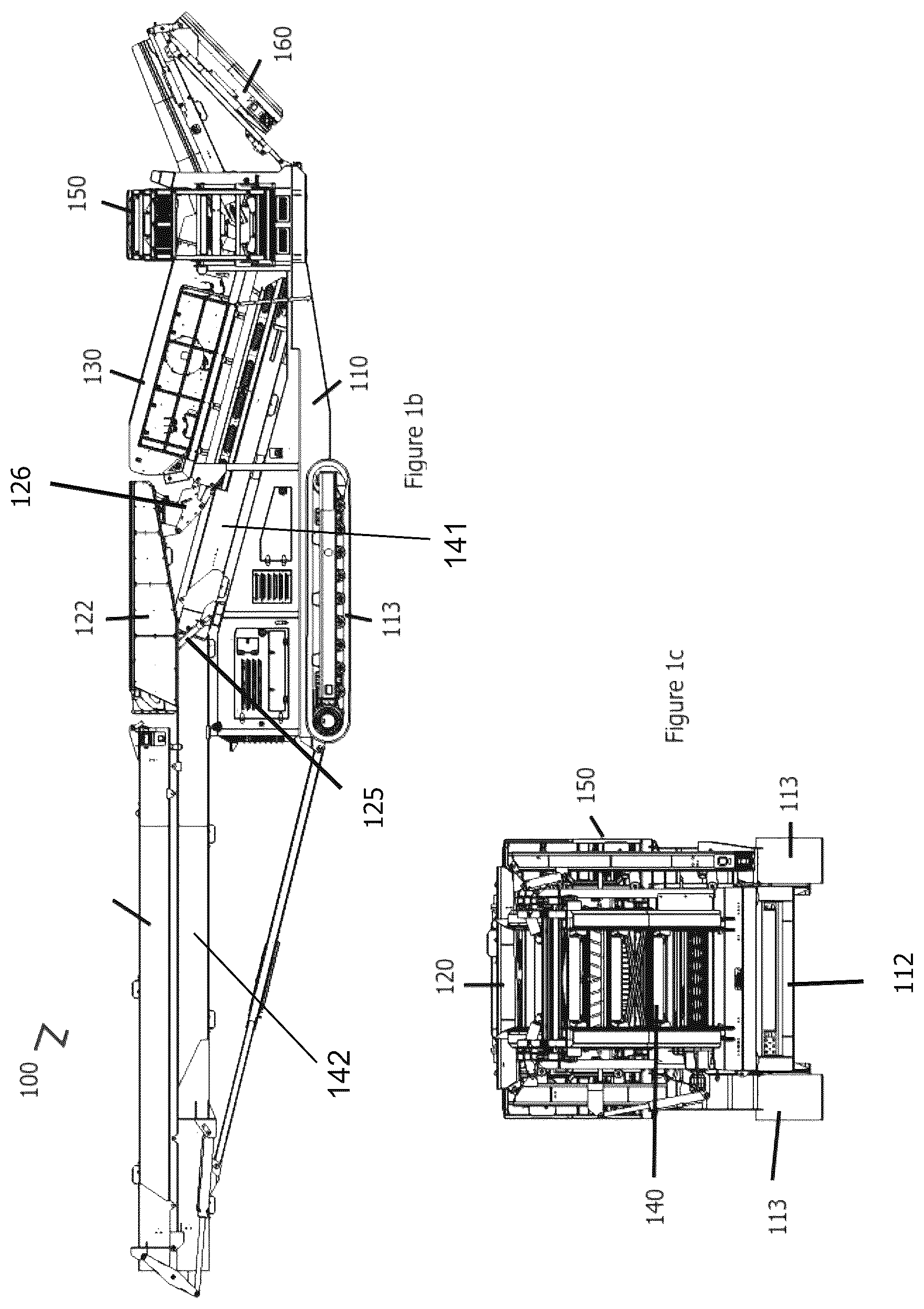 Patent US12103041 Figure 2 – Portable screening and stockpiling apparatus