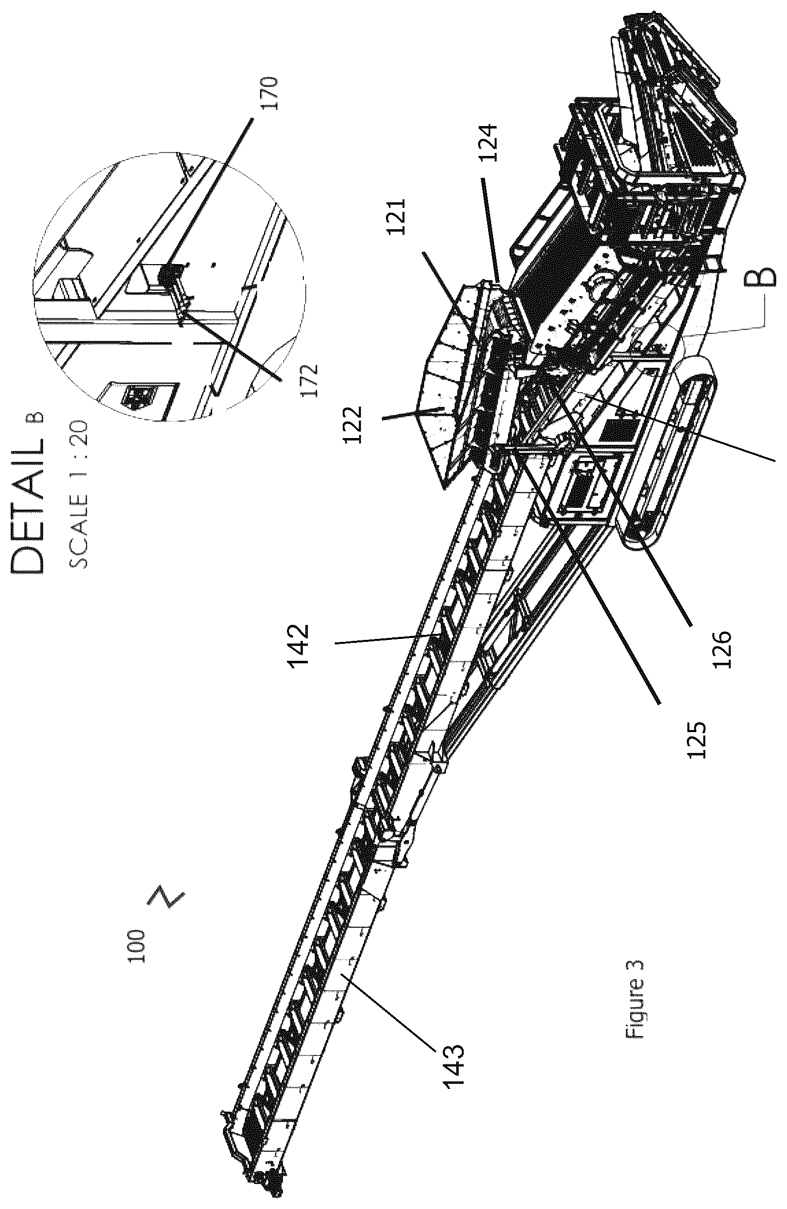 Patent US12103041 Figure 4 – Portable screening and stockpiling apparatus