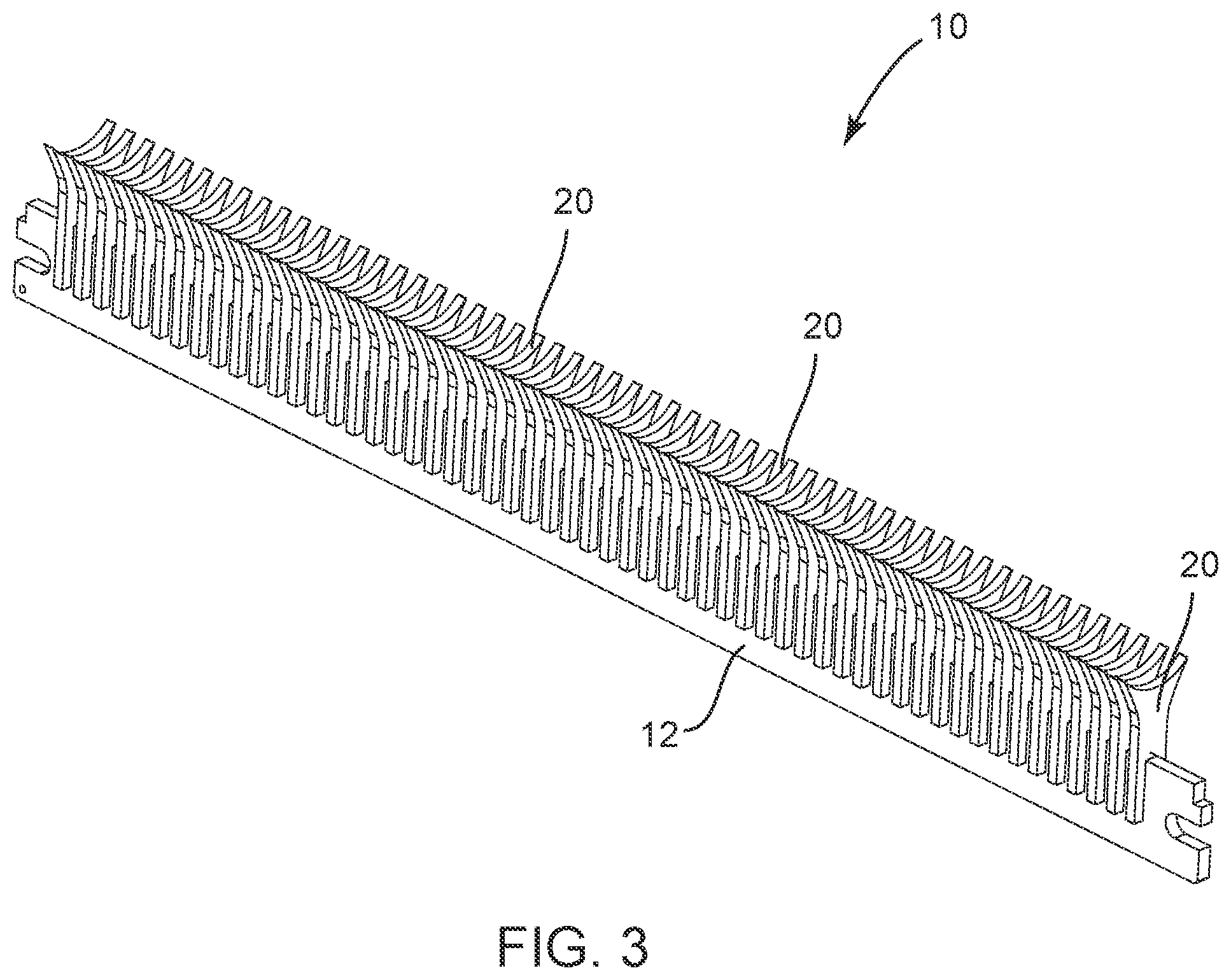 Patent US12103044 Figure 3 – Rake for a mechanical screening bucket