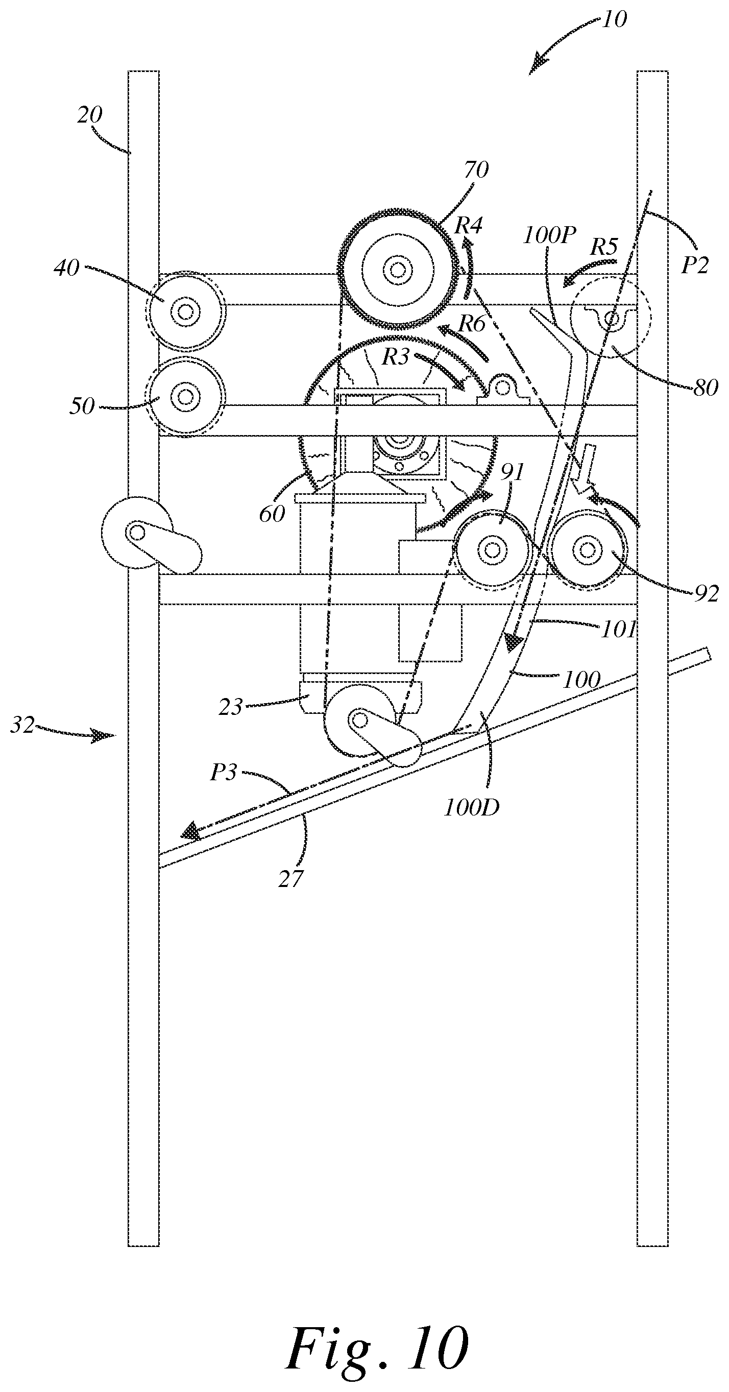 Patent US12103049 Figure 10 – Three-dimensional vehicle mat washer and related method of use