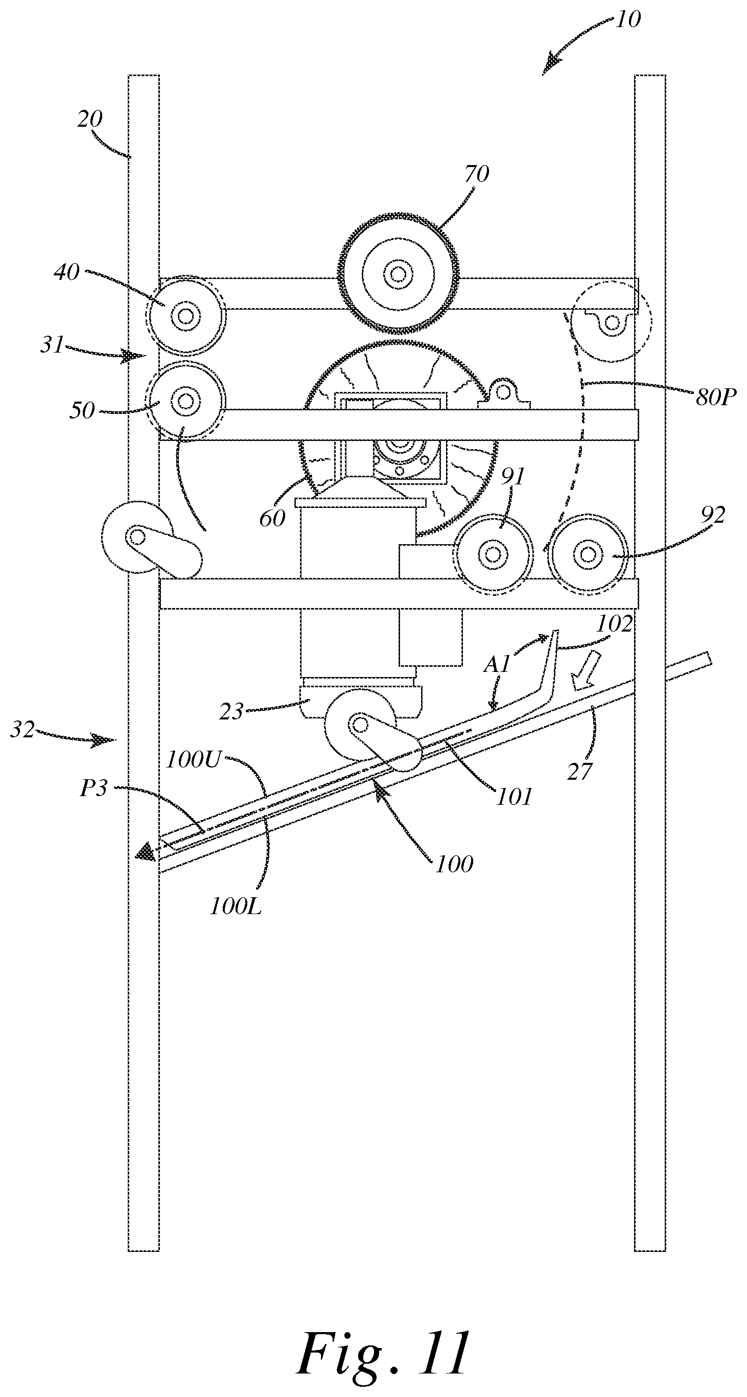 Patent US12103049 Figure 11 – Three-dimensional vehicle mat washer and related method of use