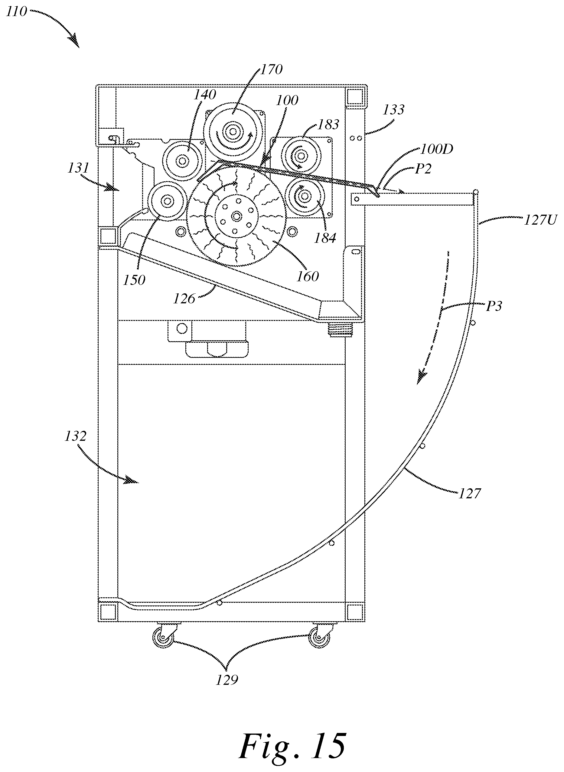 Patent US12103049 Figure 15 – Three-dimensional vehicle mat washer and related method of use
