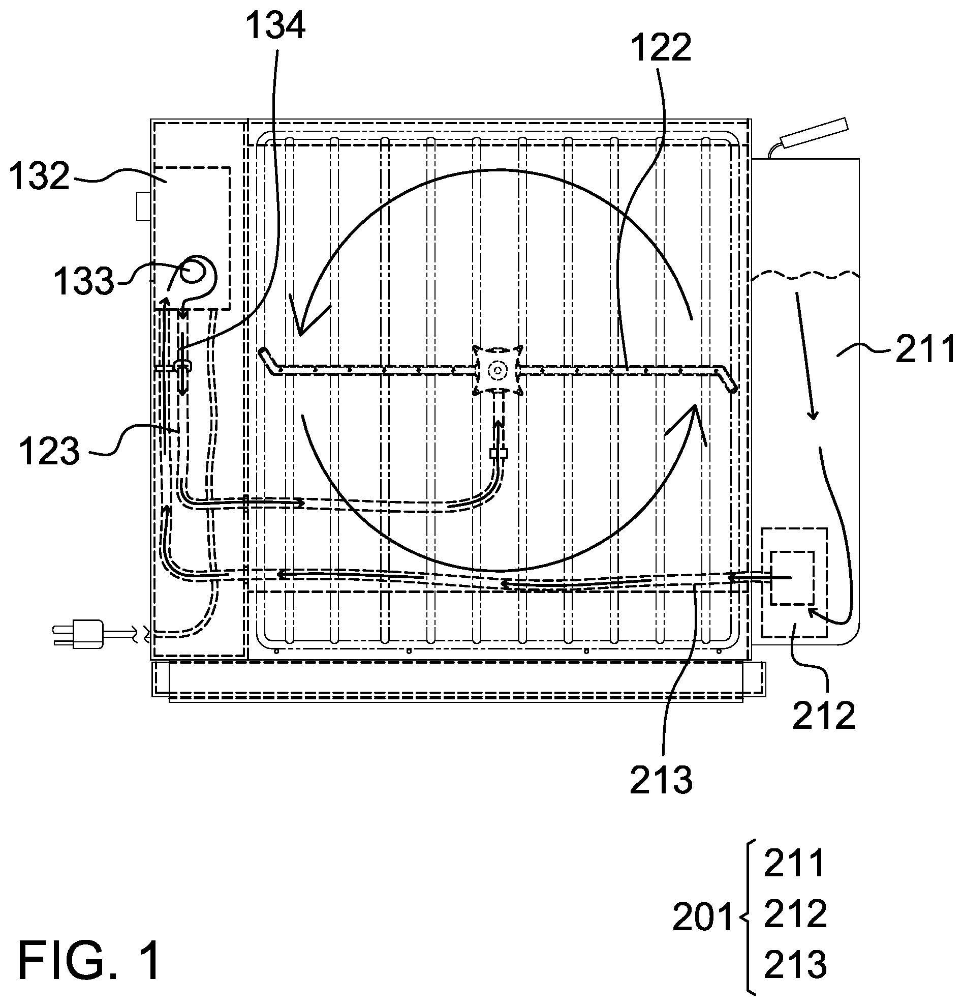 Patent US12103053 — Portable grill grate washing machine — Figure 1