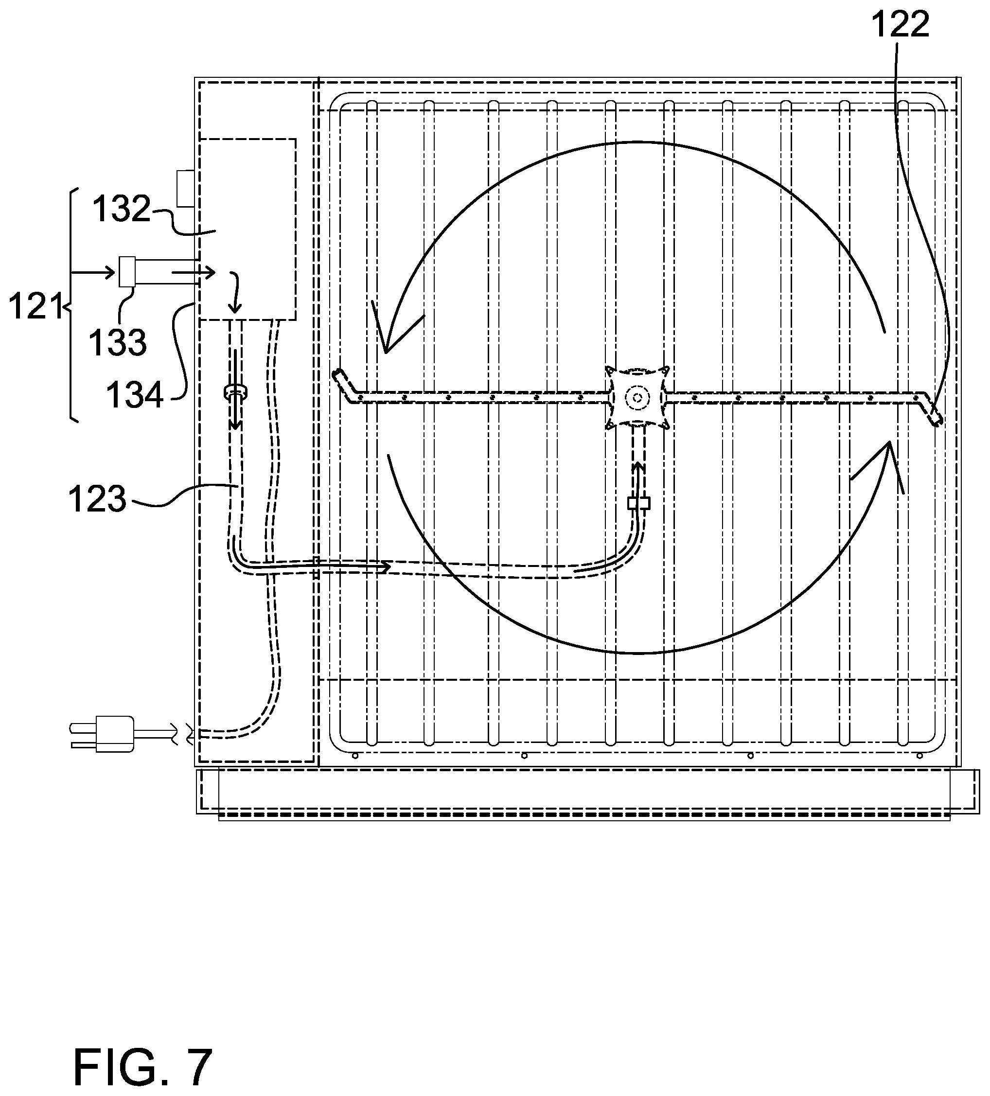 Patent US12103053 Figure 6 – Portable grill grate washing machine