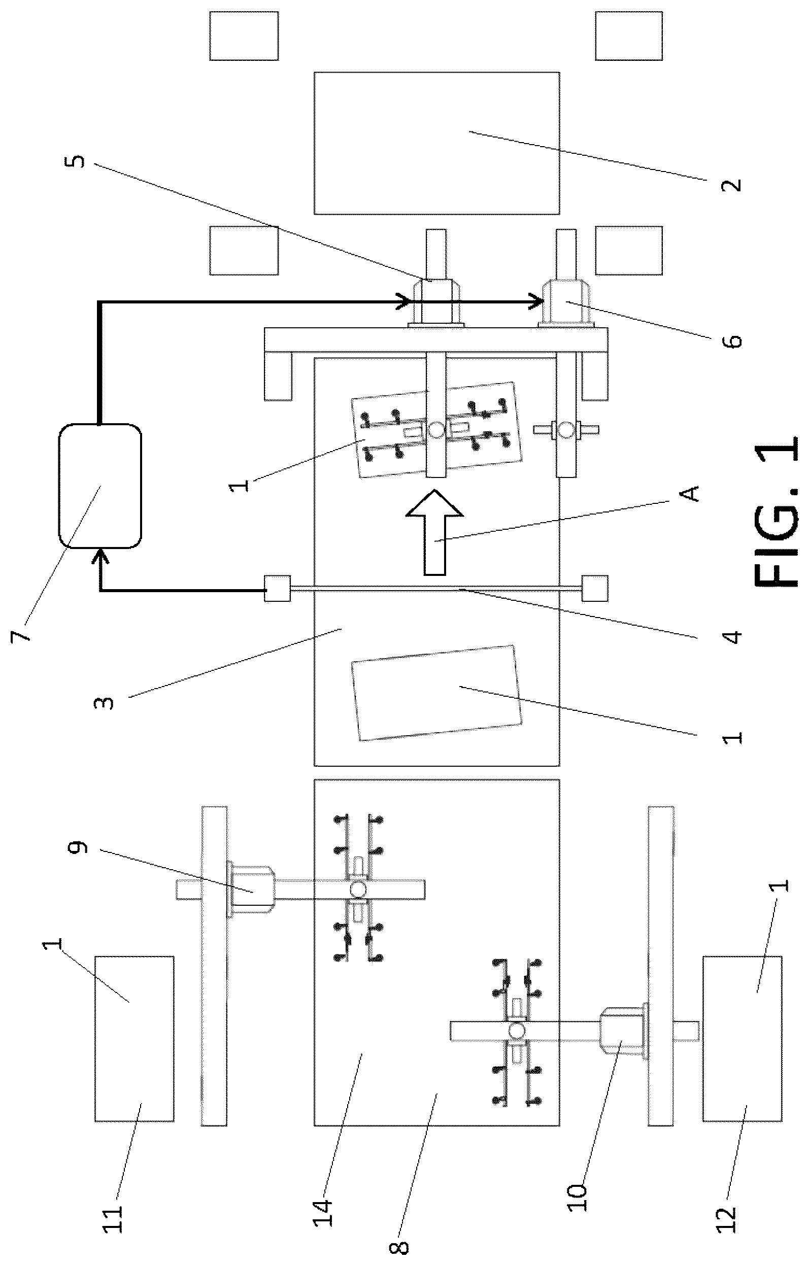 Patent US12103063 — Apparatus for centering and loading flat format parts in a press — Figure 1