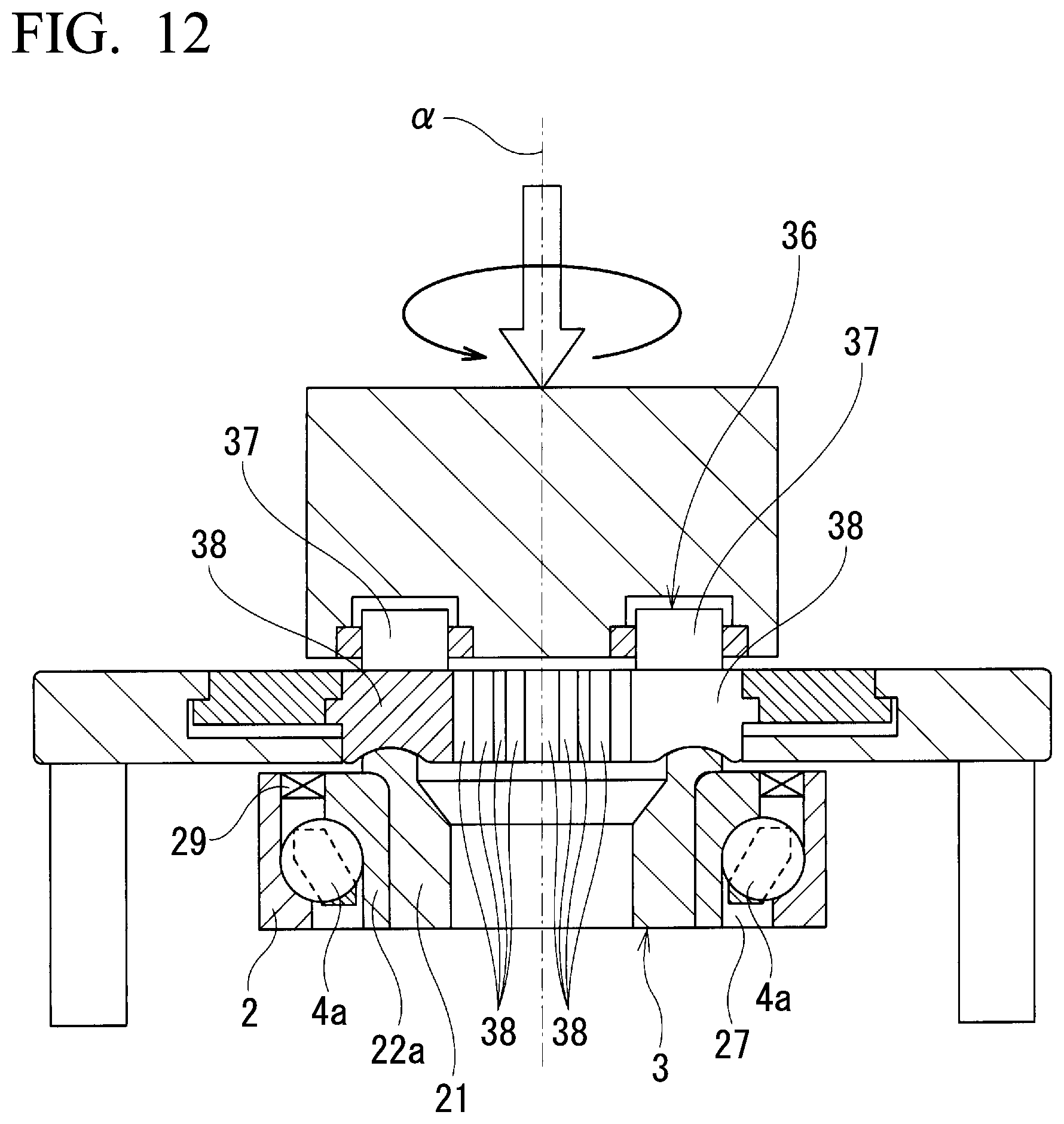 Patent US12103065 Figure 11 – Staking assembly manufacturing method, hub unit bearing manufacturing method, and vehicle manufacturing method