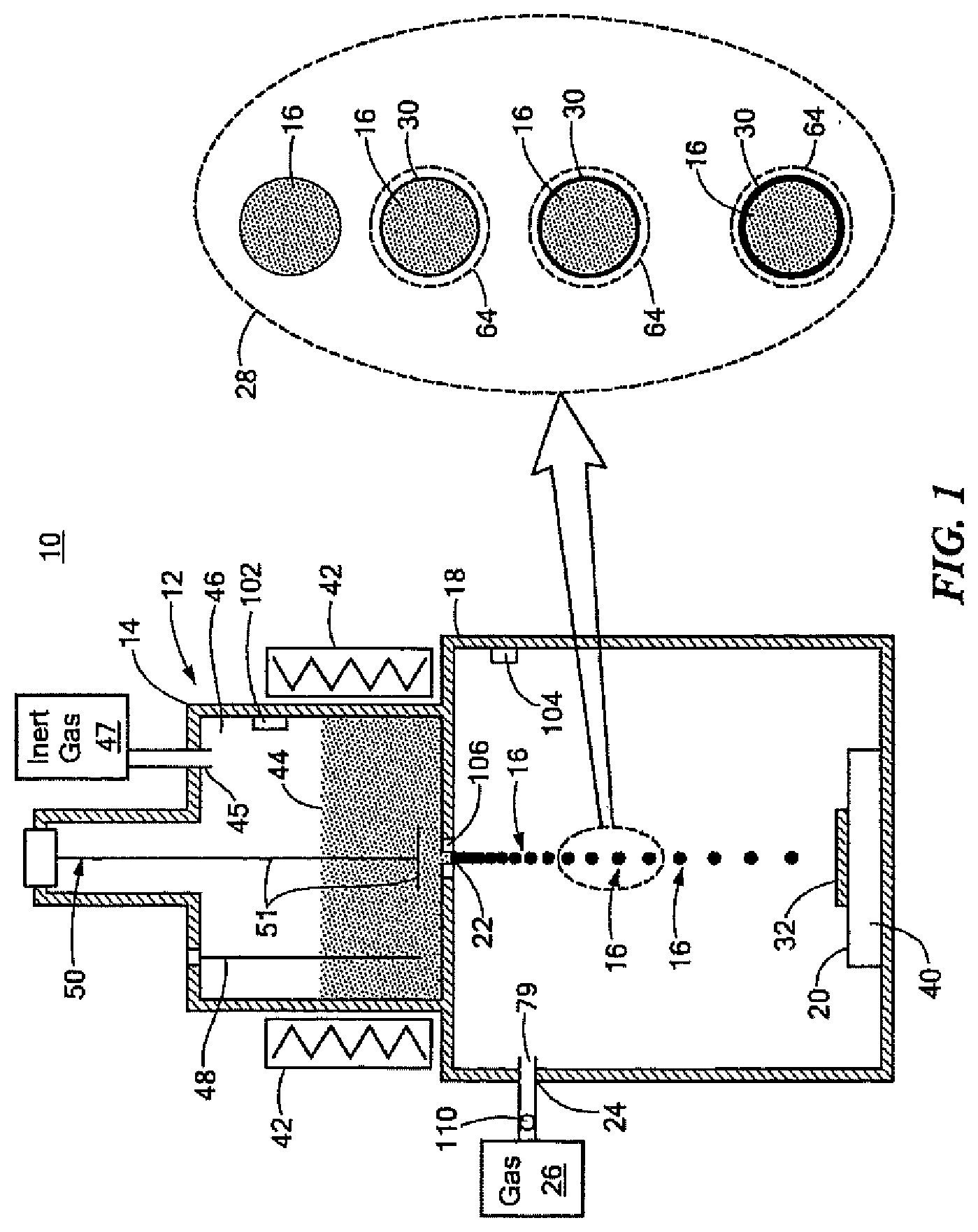 Patent US12103069 Figure 1 – System and method for making a structured material