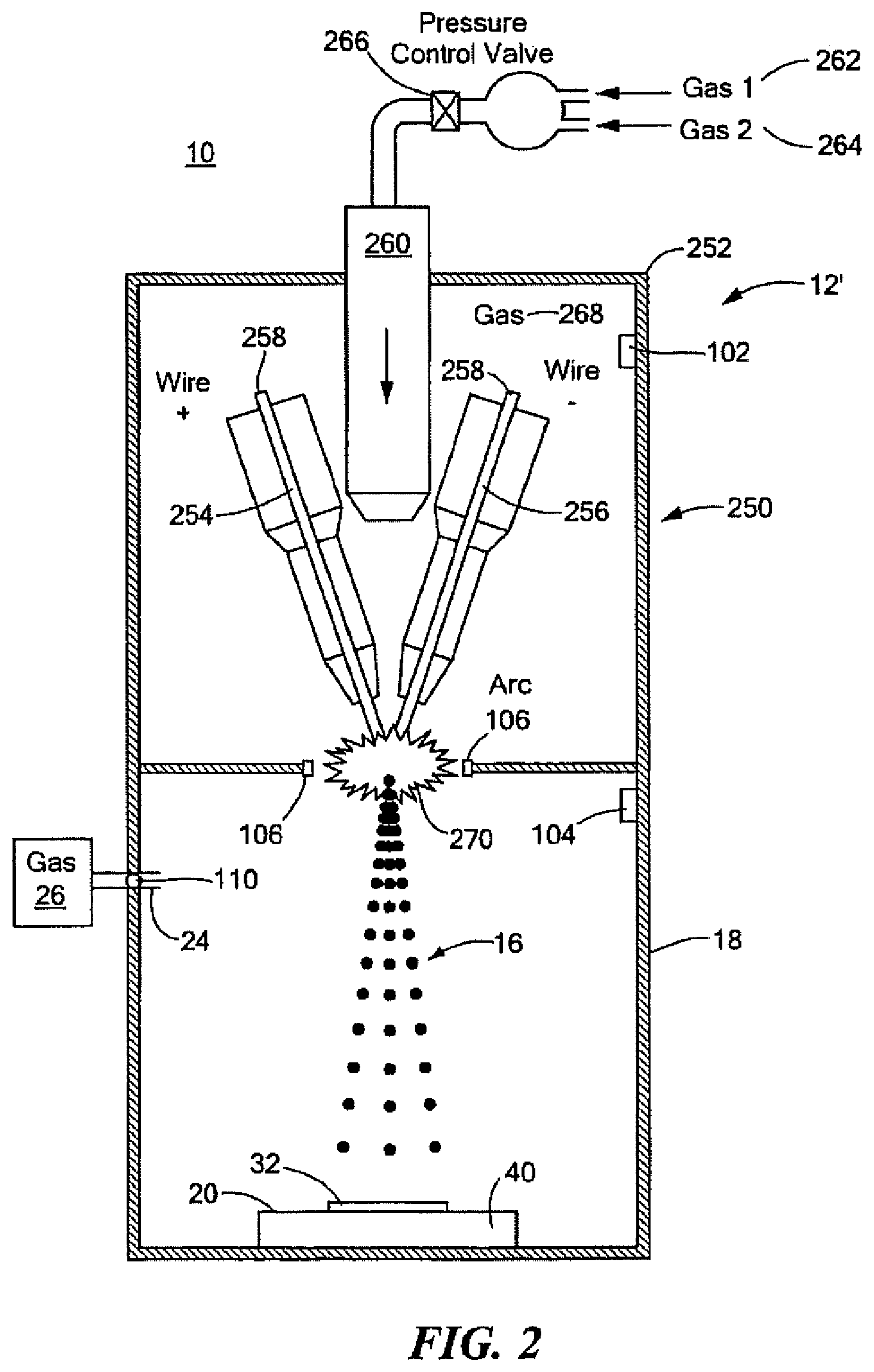 Patent US12103069 Figure 2 – System and method for making a structured material