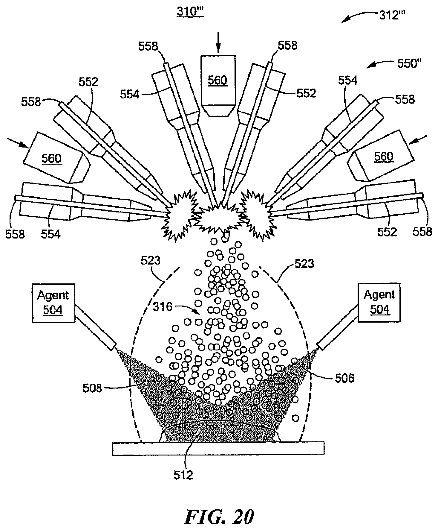 Patent US12103069 Figure 20 – System and method for making a structured material