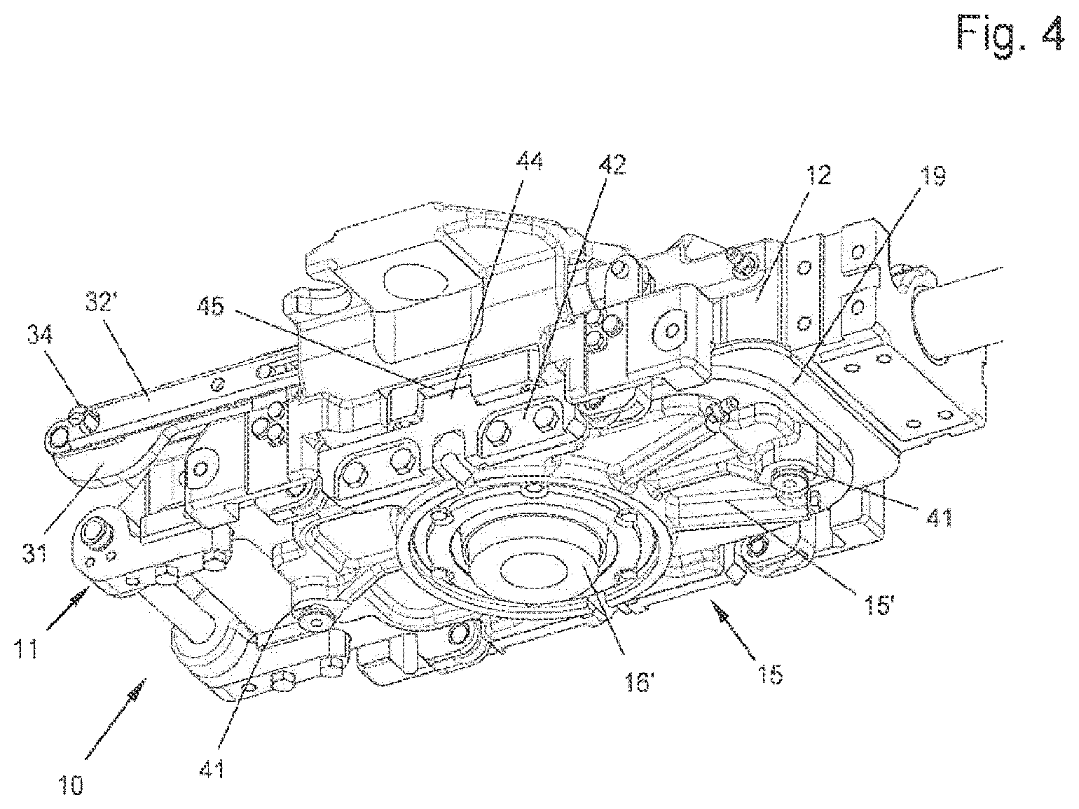 Patent US12103070 Figure 2 – Slide gate on the spout of a metallurgical vessel