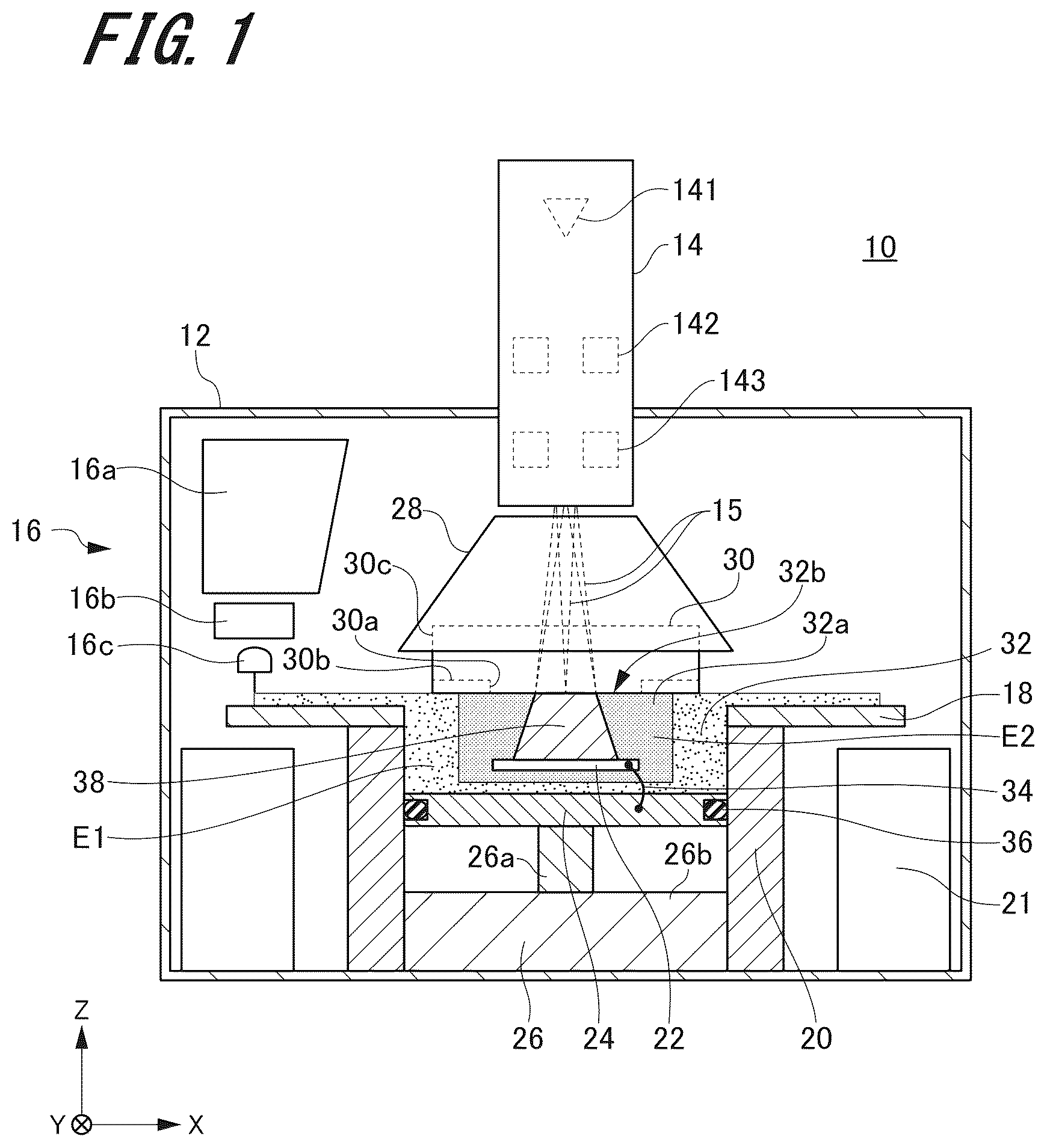 Patent US12103076 Figure 1 – Three-dimensional powder bed fusion additive manufacturing apparatus and three-dimensional powder bed fusion additive manufacturing method