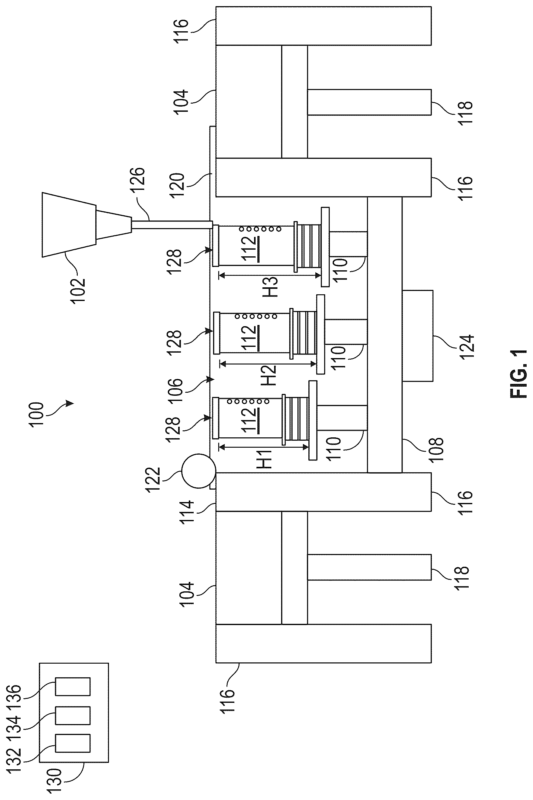 Patent US12103078 Figure 1 – Variable build plate additive manufacturing