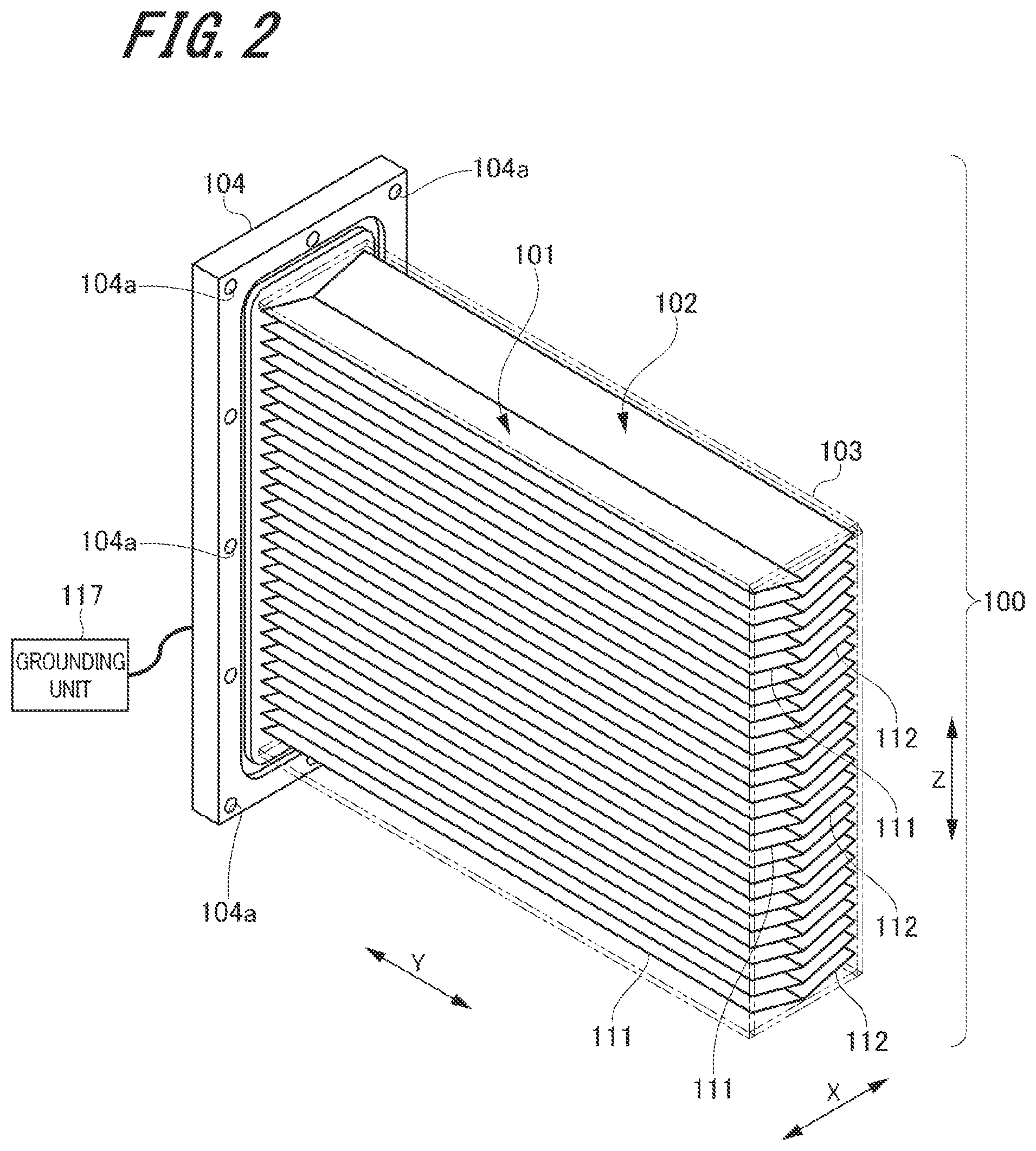 Patent US12103080 Figure 2 – Particle filtration from air recycling in a three-dimensional powder bed fusion additive manufacturing apparatus