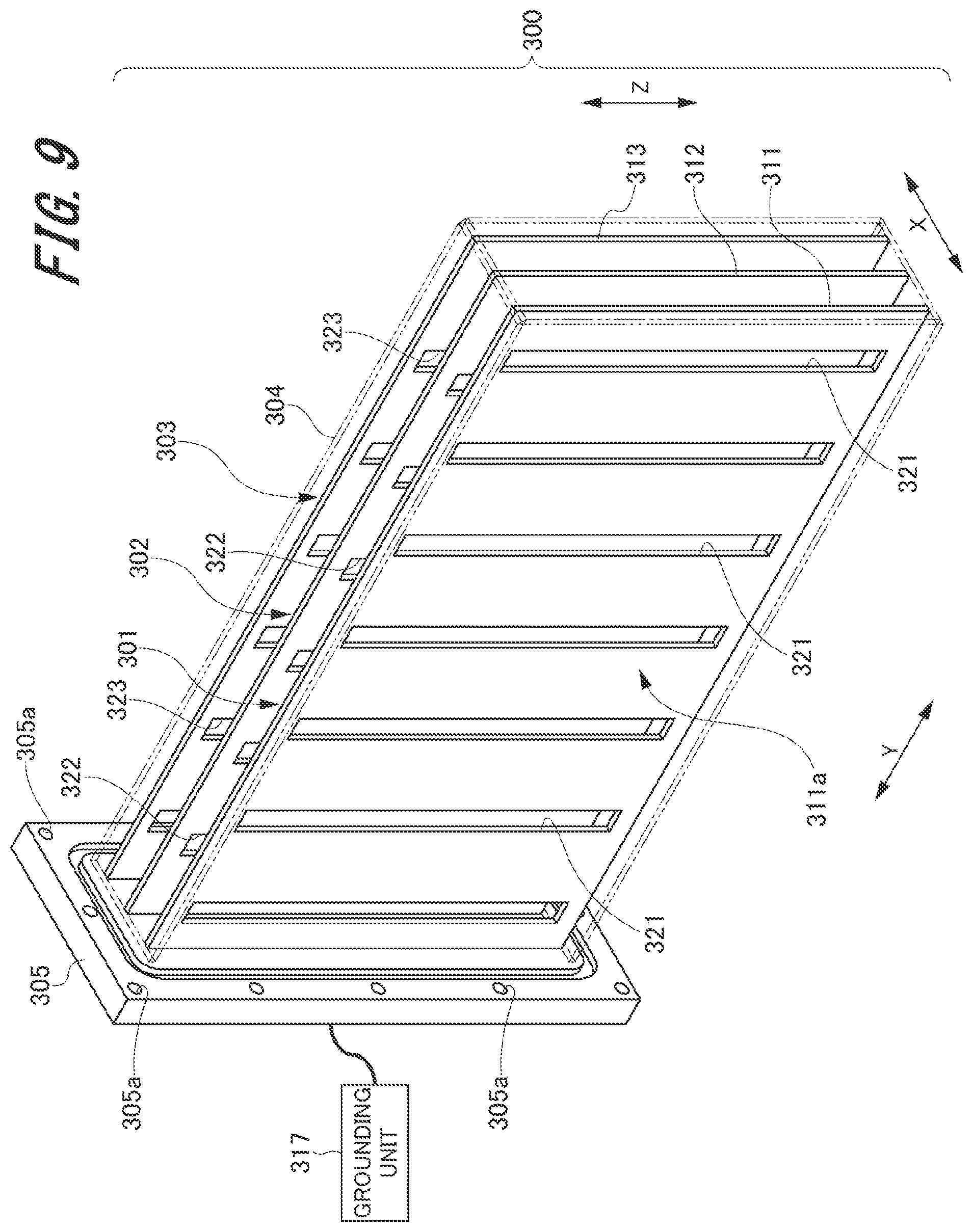 Patent US12103080 Figure 9 – Particle filtration from air recycling in a three-dimensional powder bed fusion additive manufacturing apparatus