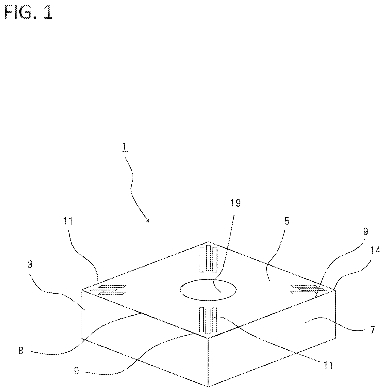 Patent US12103090 Figure 1 – Insert and cutting tool