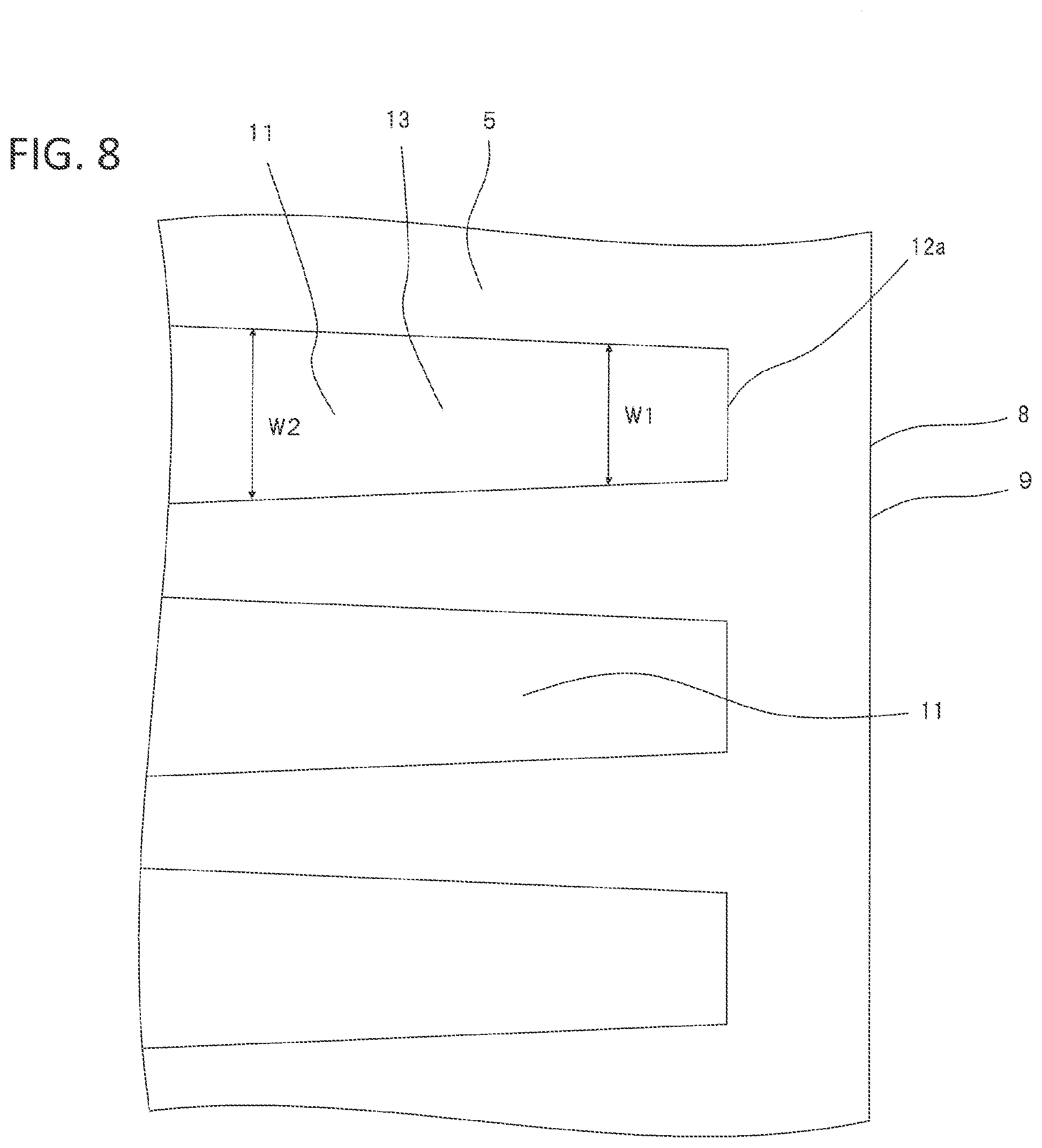 Patent US12103090 Figure 8 – Insert and cutting tool