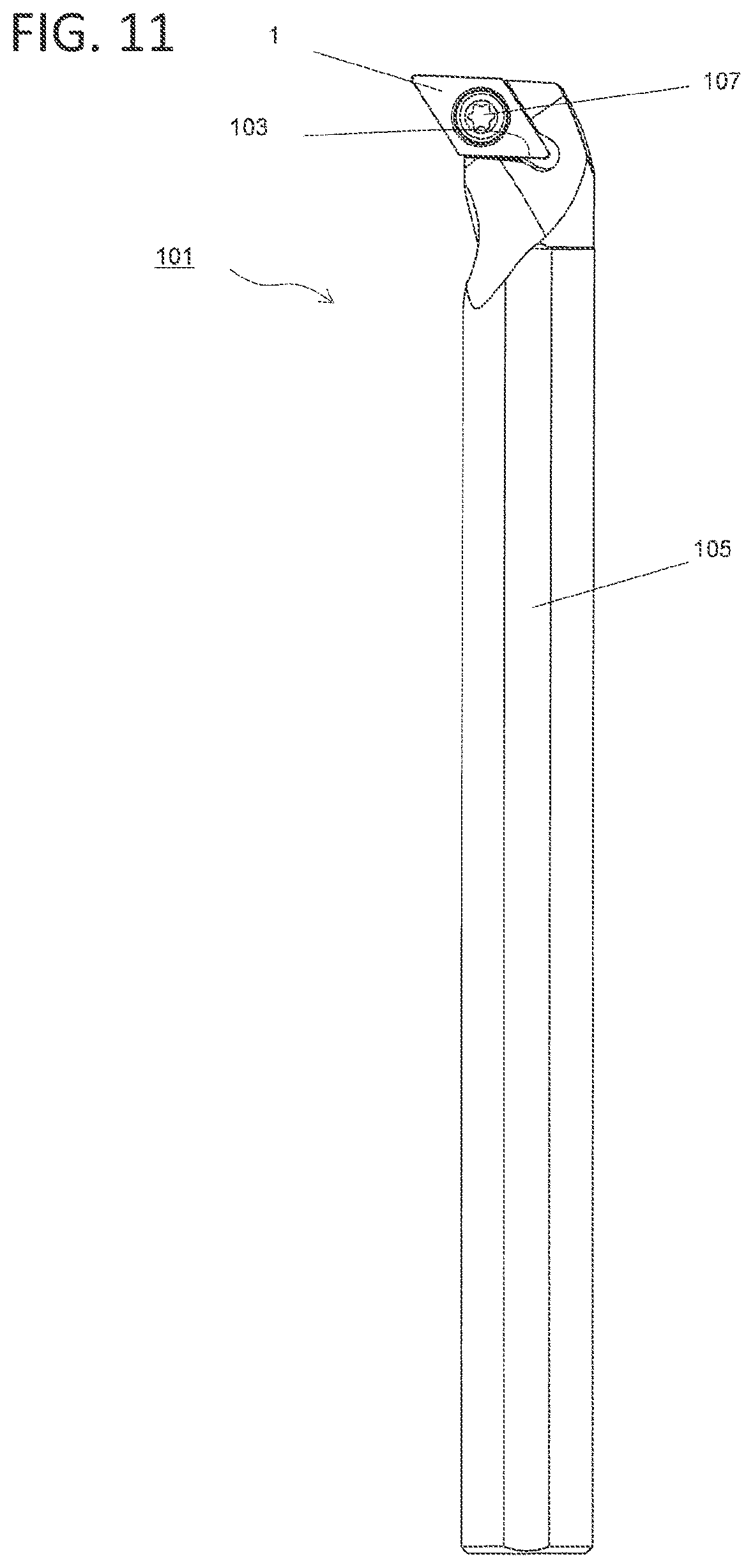 Patent US12103090 Figure 11 – Insert and cutting tool
