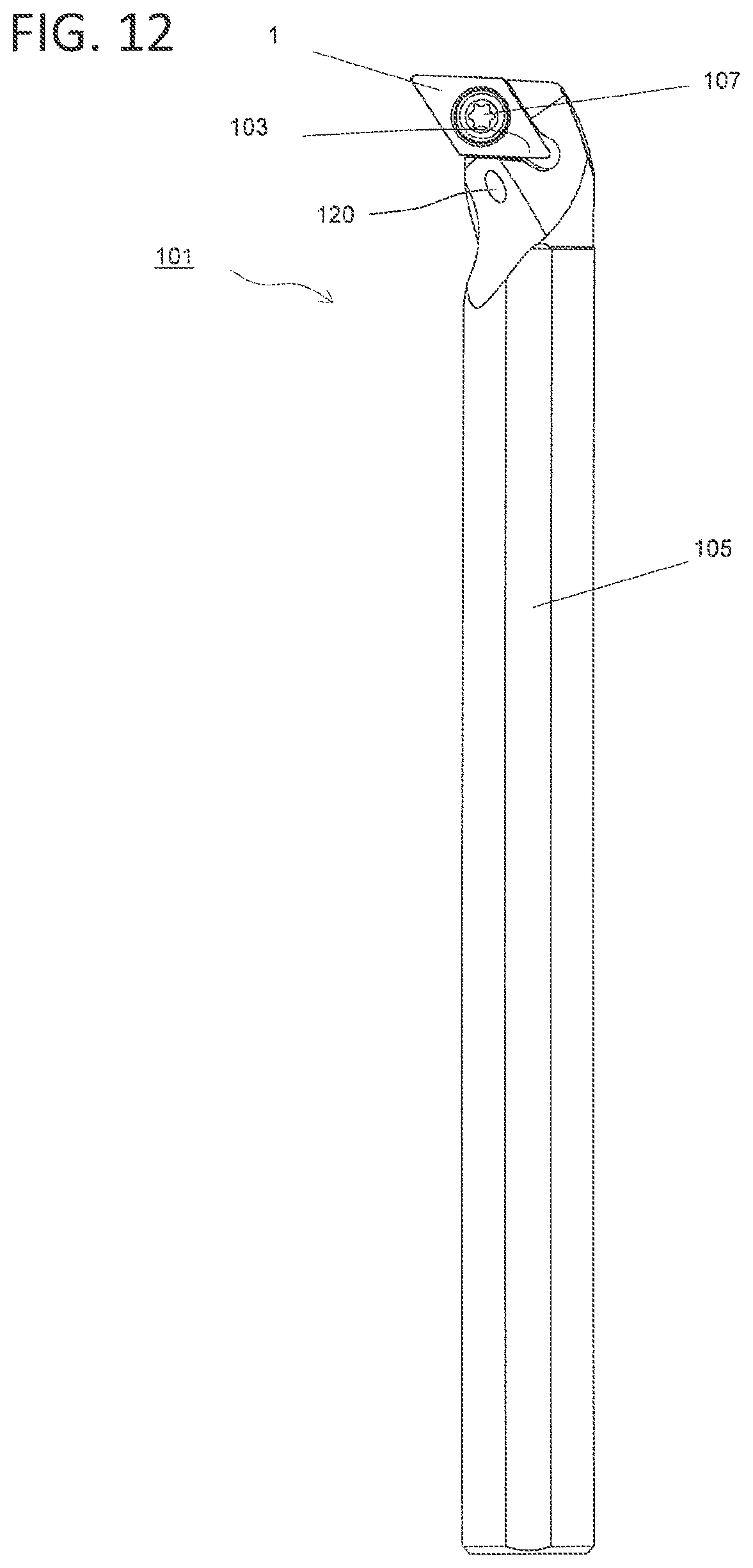 Patent US12103090 Figure 12 – Insert and cutting tool