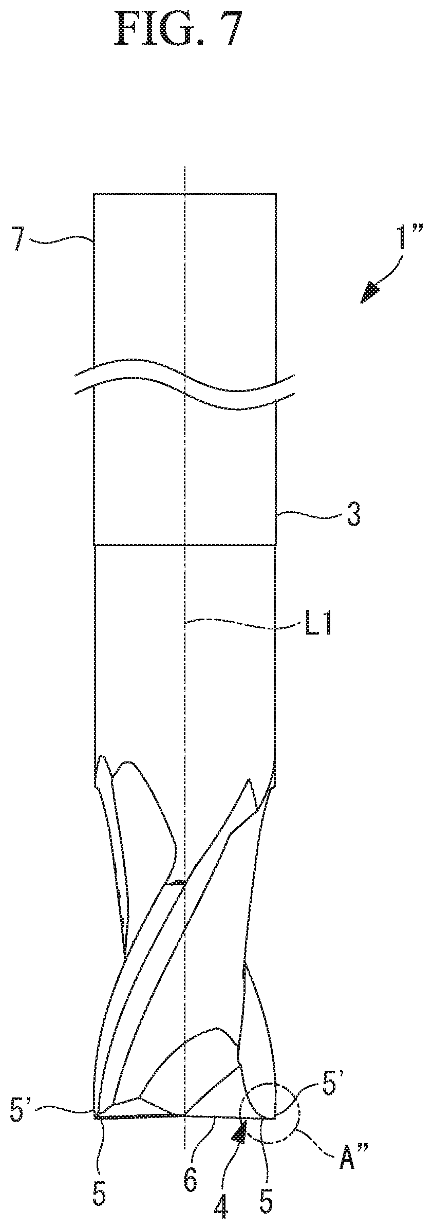 Patent US12103093 Figure 7 – Radius endmill and machine tool using the same, and designing method and machining method of radius endmill