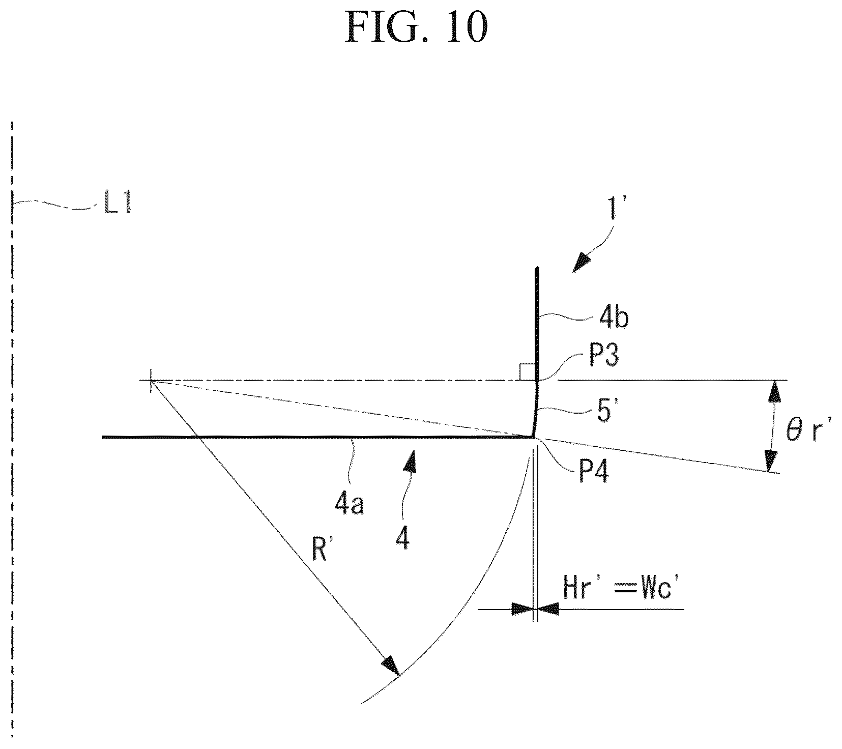 Patent US12103093 Figure 10 – Radius endmill and machine tool using the same, and designing method and machining method of radius endmill