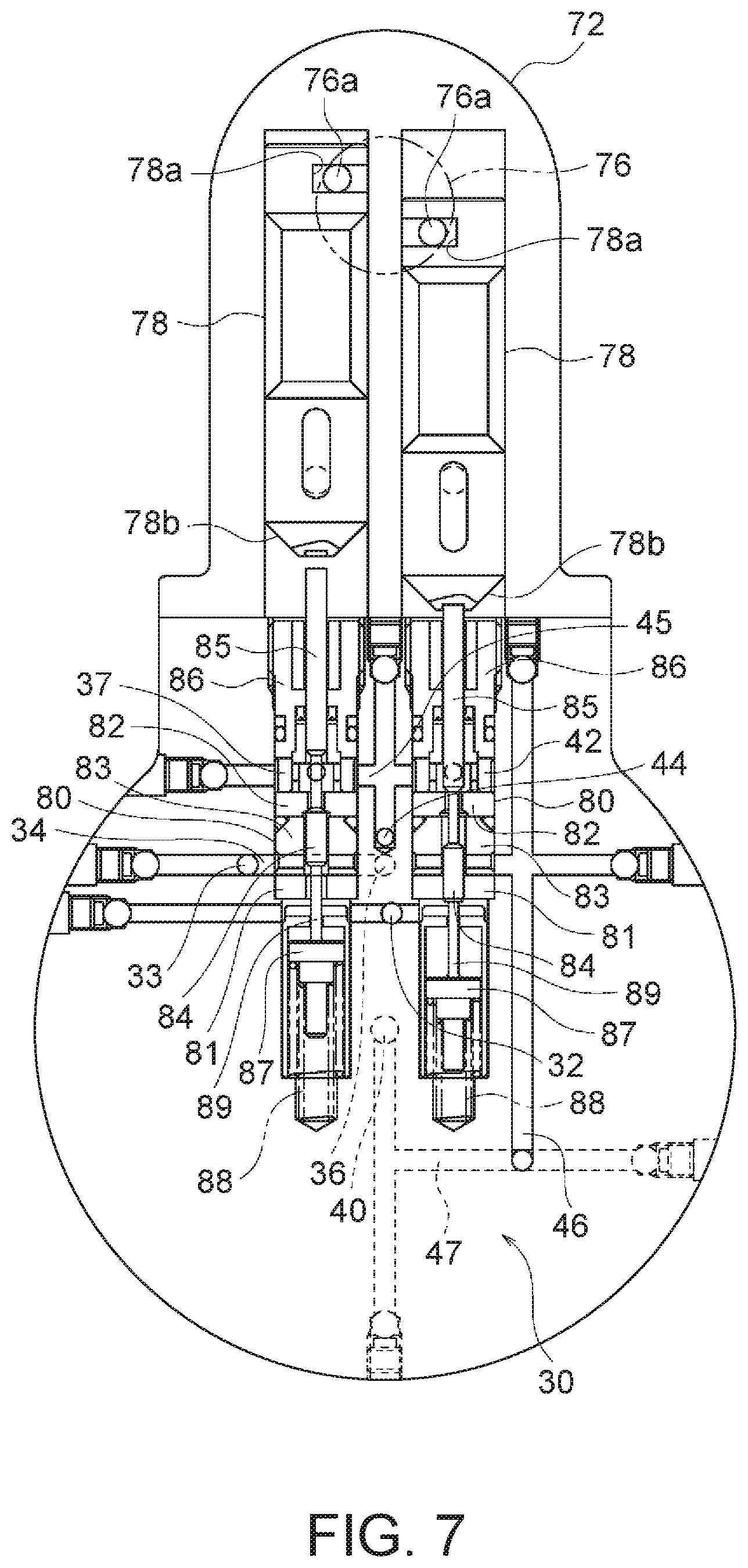 Patent US12103094 Figure 7 – Hydraulic actuation device