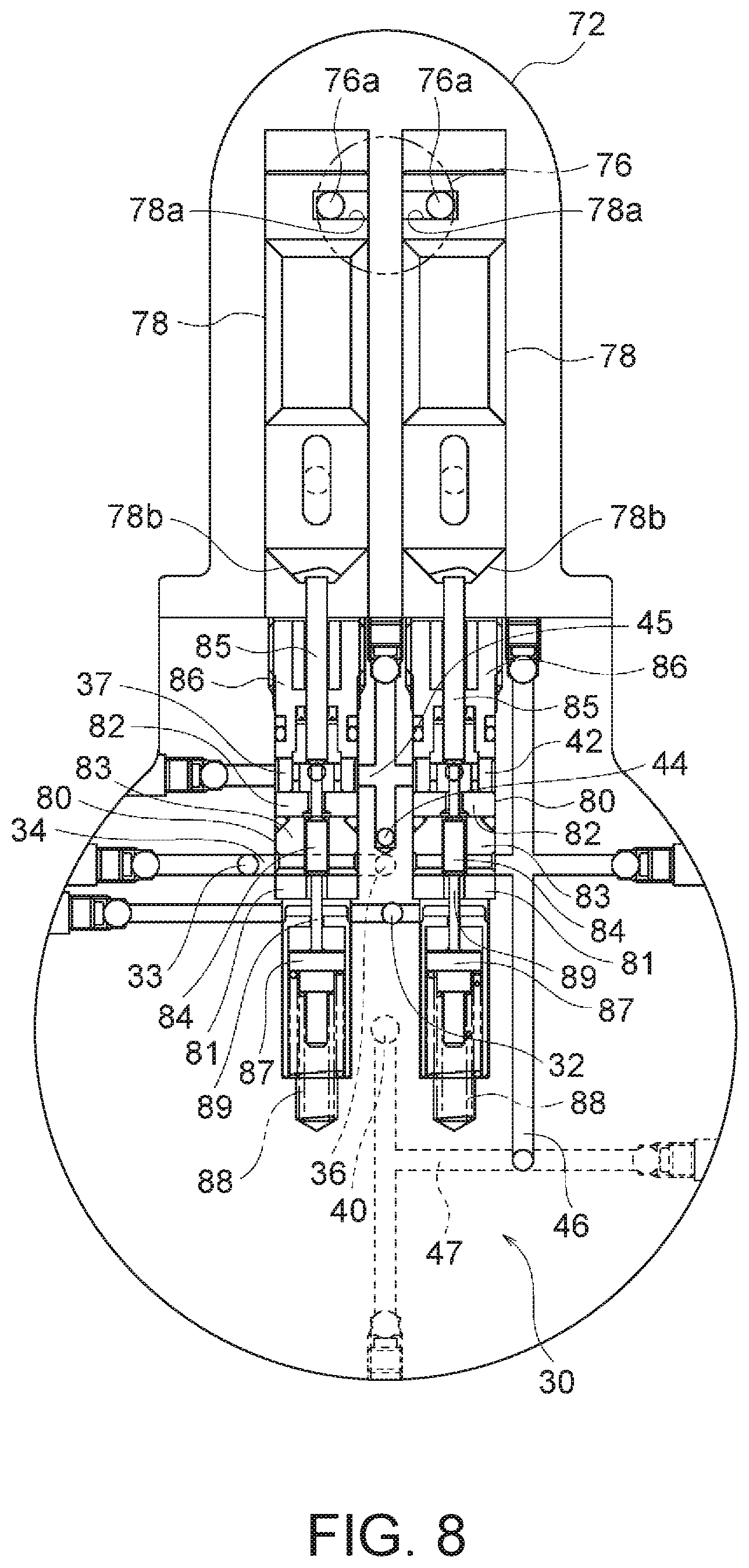 Patent US12103094 Figure 8 – Hydraulic actuation device