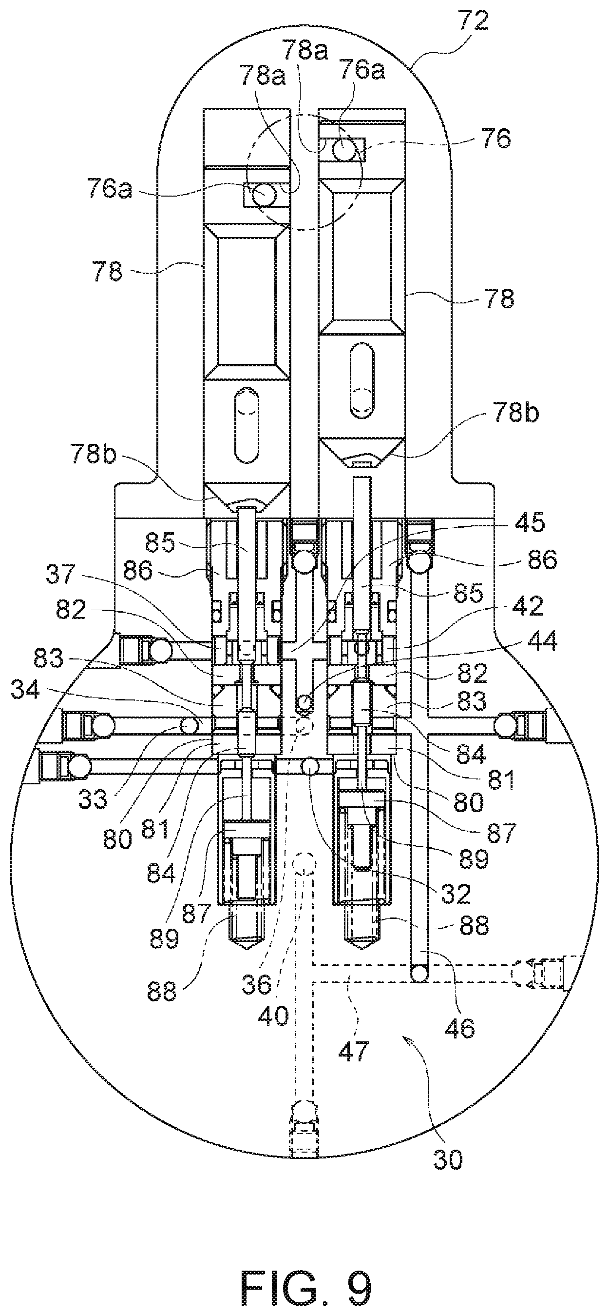 Patent US12103094 Figure 9 – Hydraulic actuation device