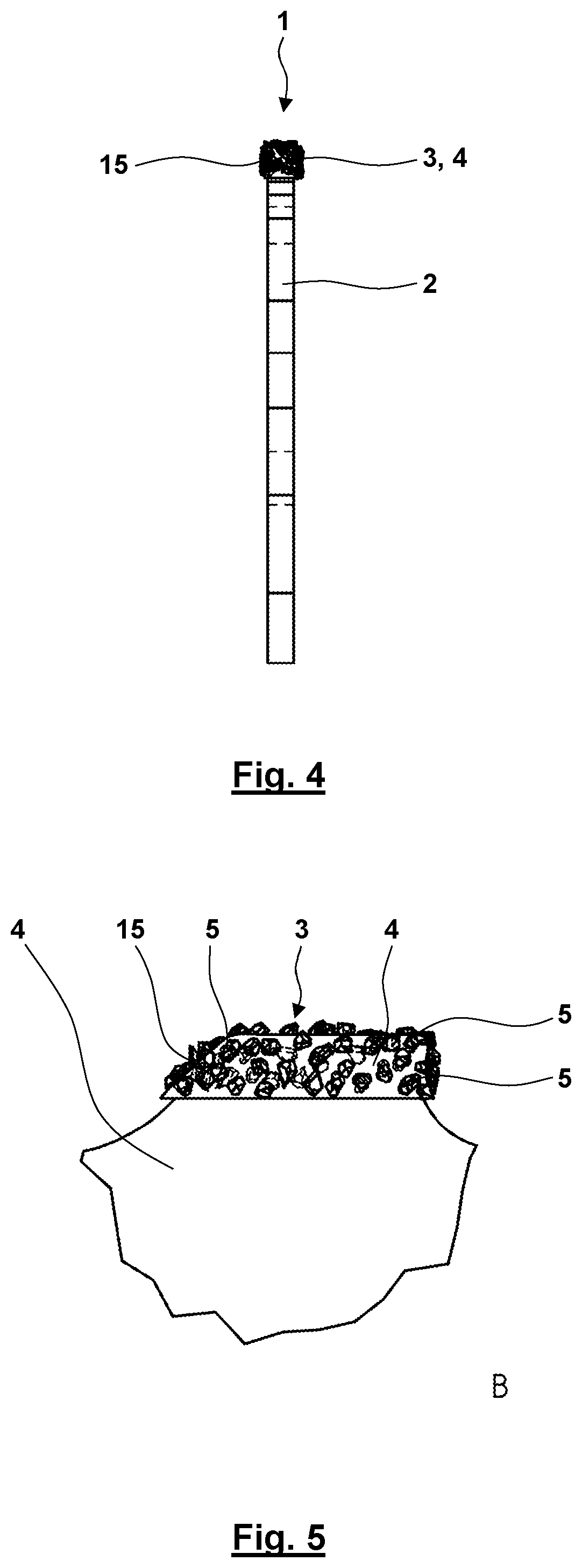 Patent US12103096 Figure 4 – Machining tool having asymmetrical teeth having cutting particles