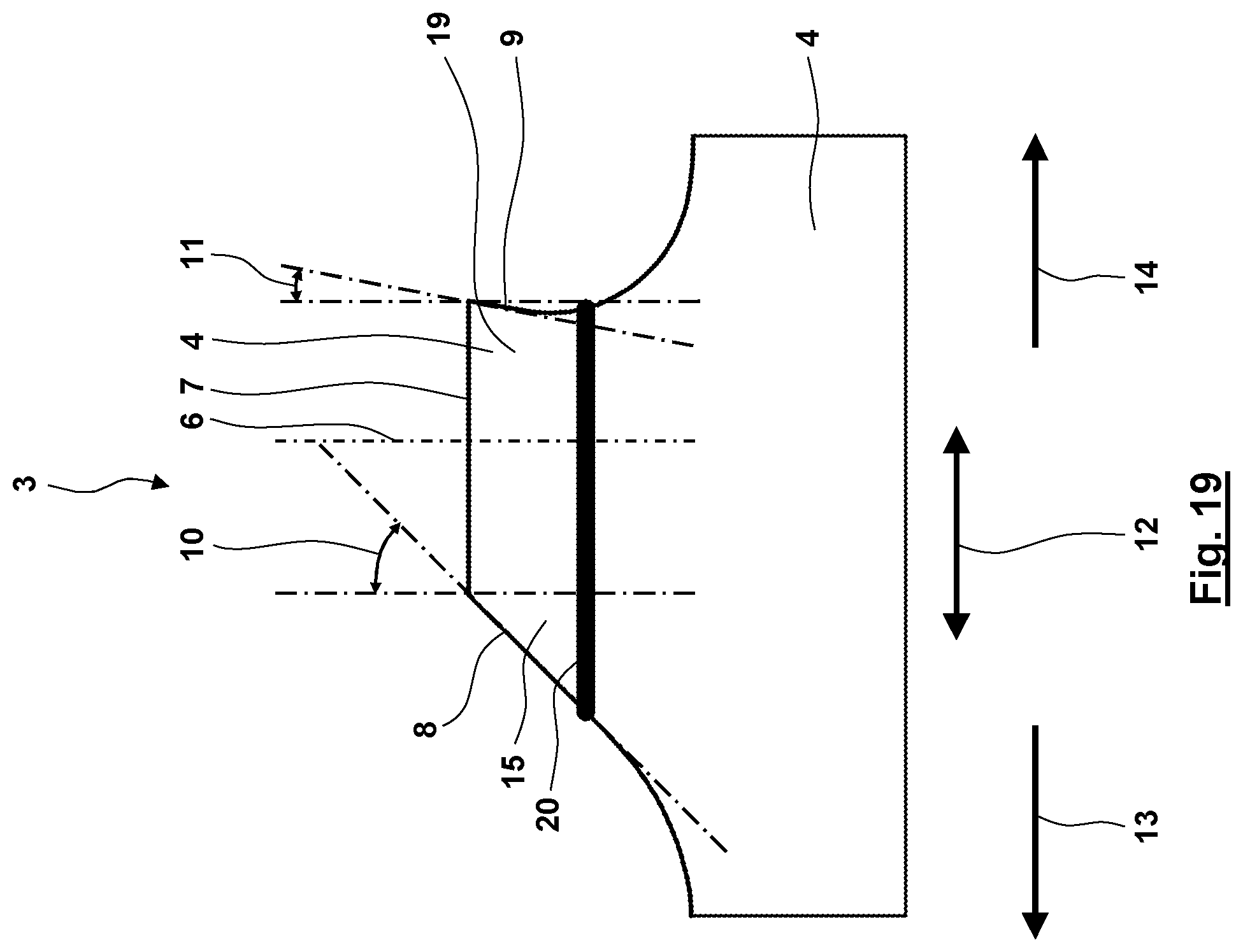 Patent US12103096 Figure 18 – Machining tool having asymmetrical teeth having cutting particles