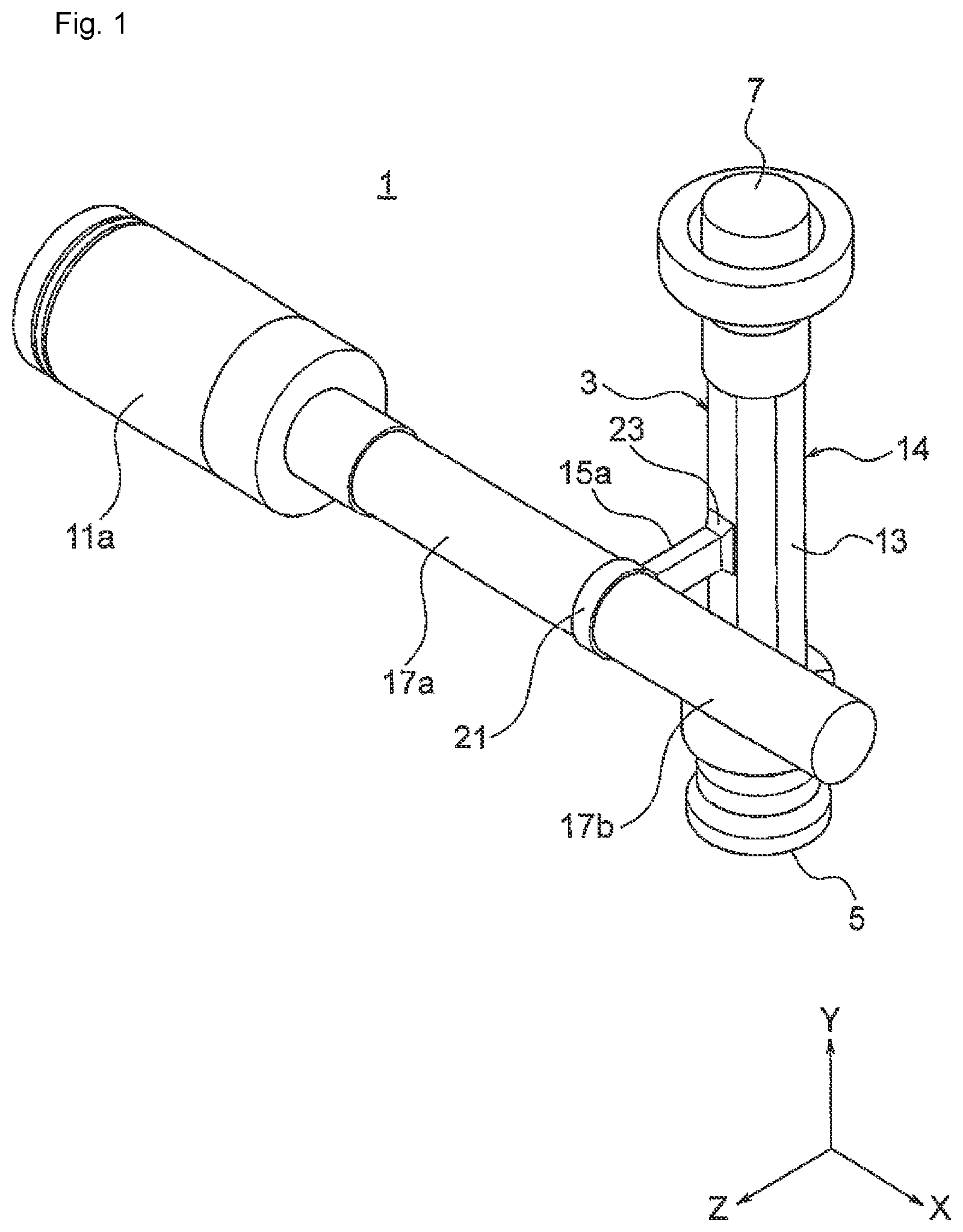 Patent US12103101 Figure 1 – Vibration conversion apparatus with flexural resonator portions