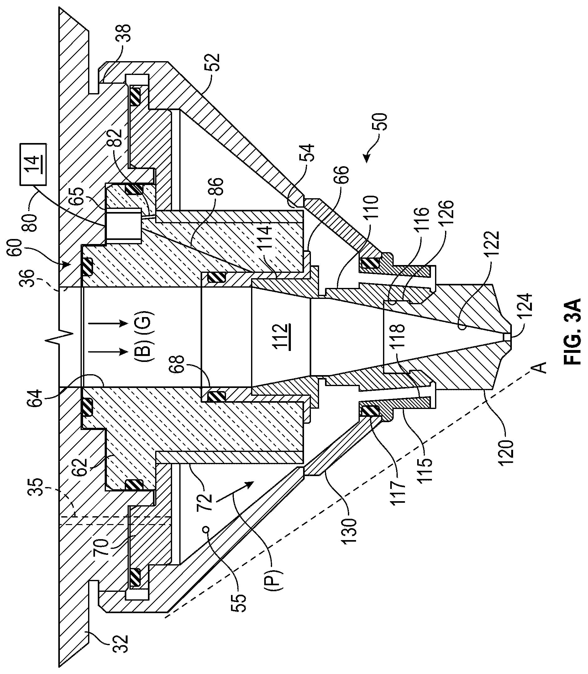 Patent US12103105 Figure 4 – Nozzle adapter for laser cutting head
