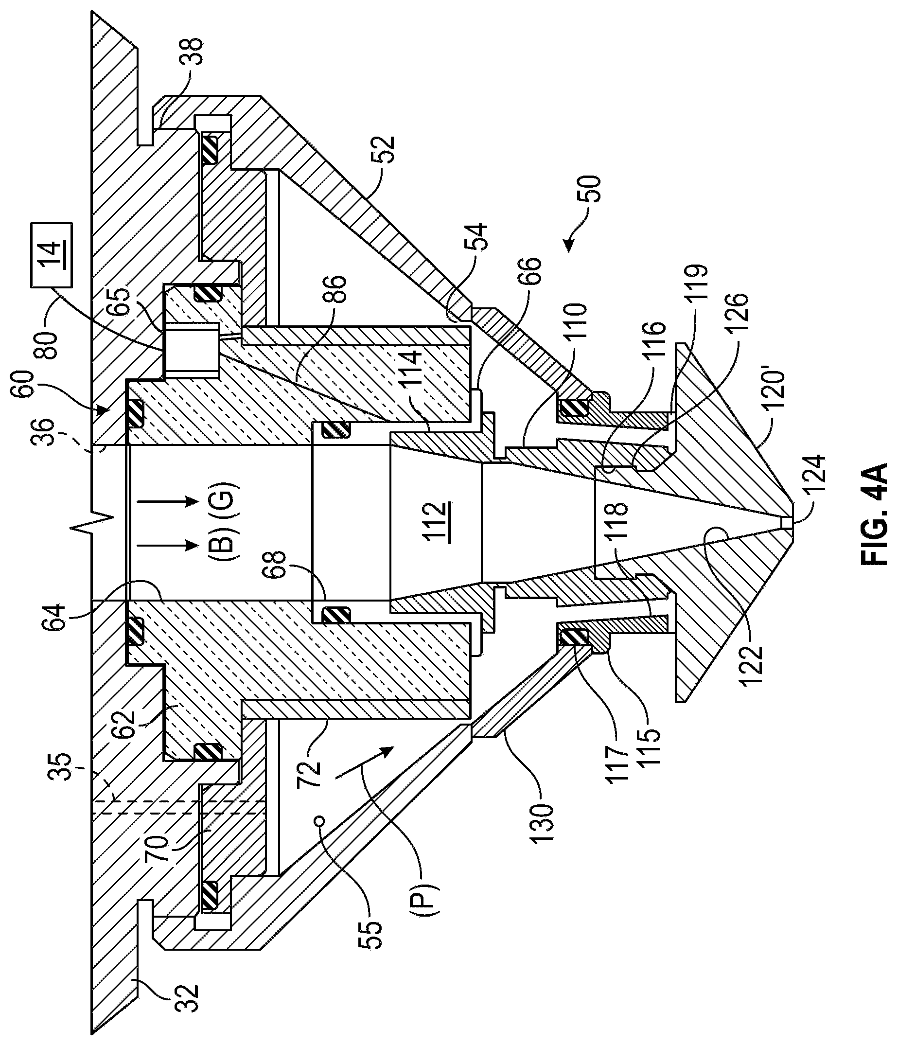 Patent US12103105 Figure 6 – Nozzle adapter for laser cutting head